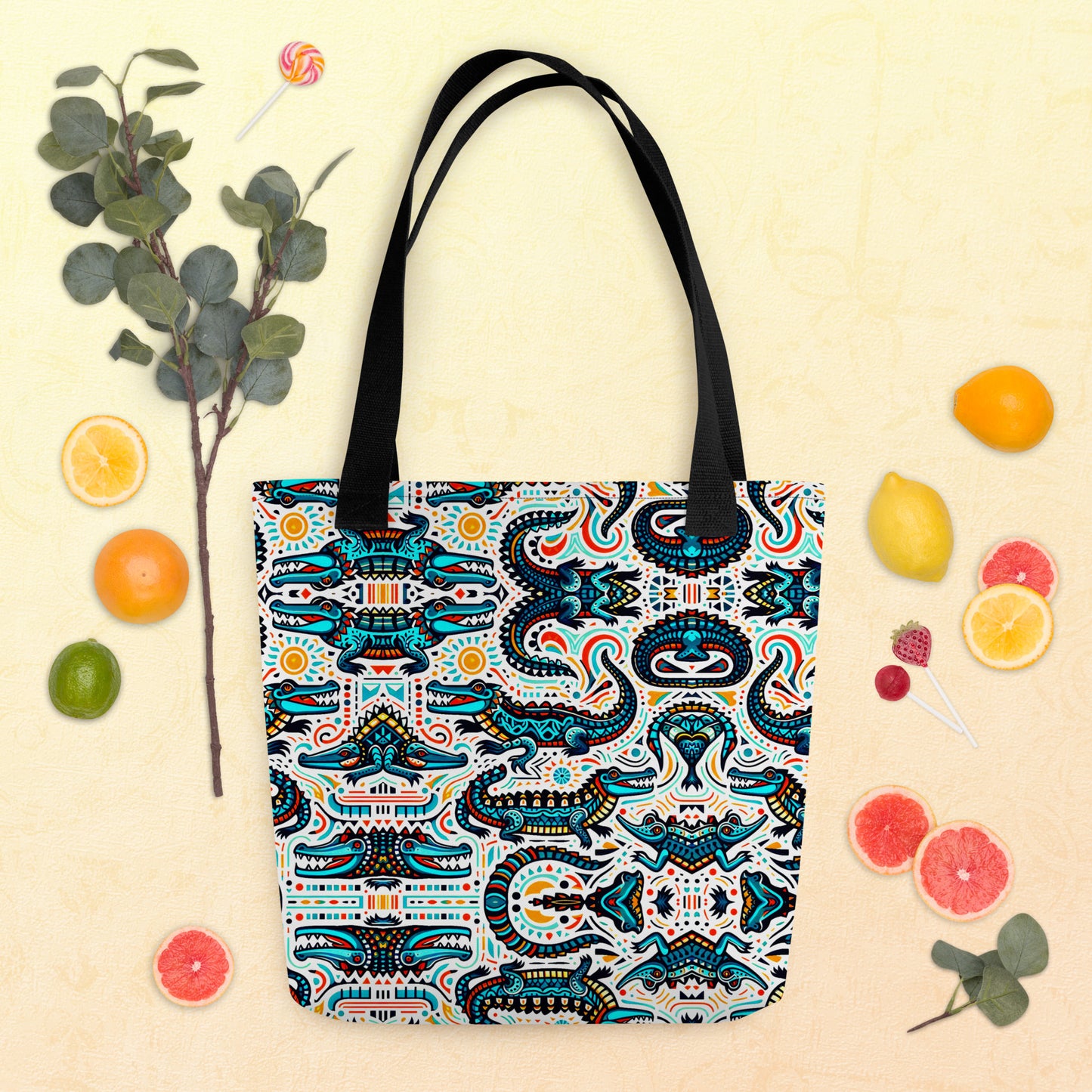 FLORIDA ALLIGATOR Tote Bag - FL Alligator Tote Bag