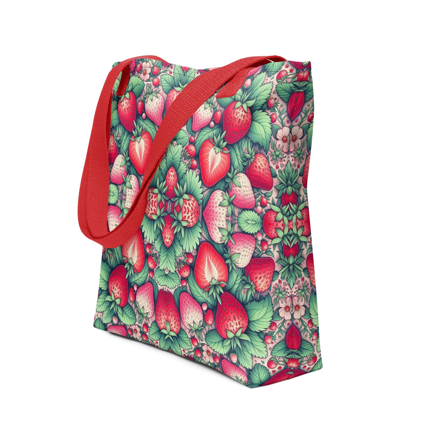 FLORIDA STRAWBERRY TOTE BAG - FL Strawberry Tote Bag