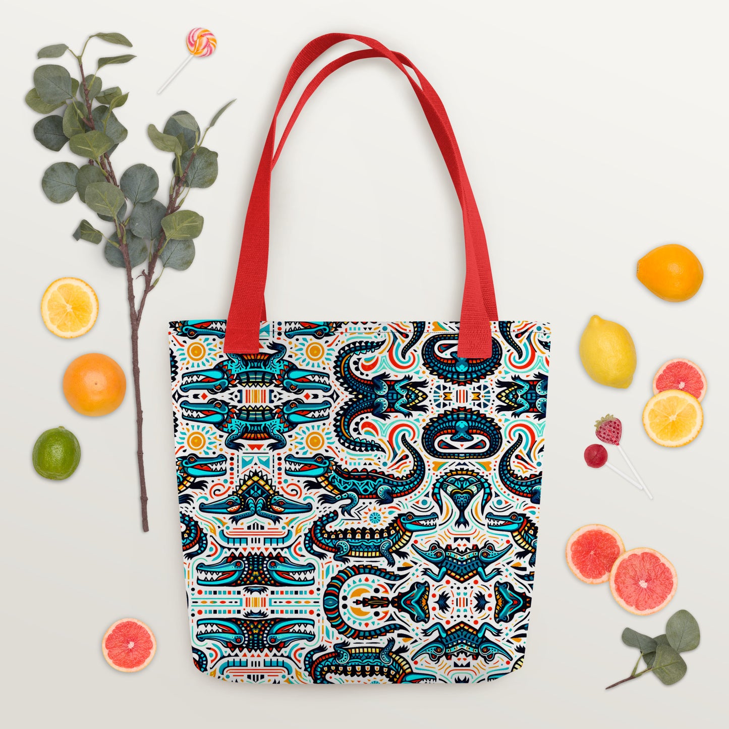 FLORIDA ALLIGATOR Tote Bag - FL Alligator Tote Bag