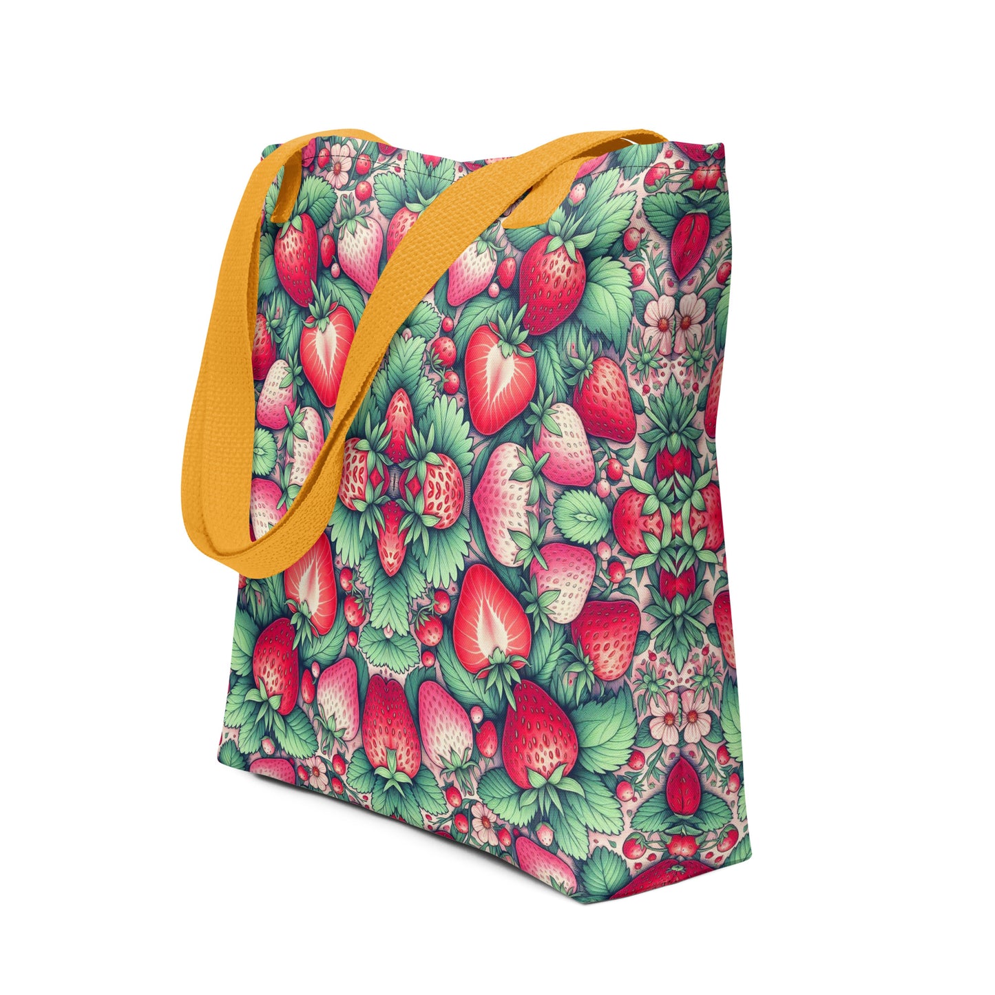 FLORIDA STRAWBERRY TOTE BAG - FL Strawberry Tote Bag