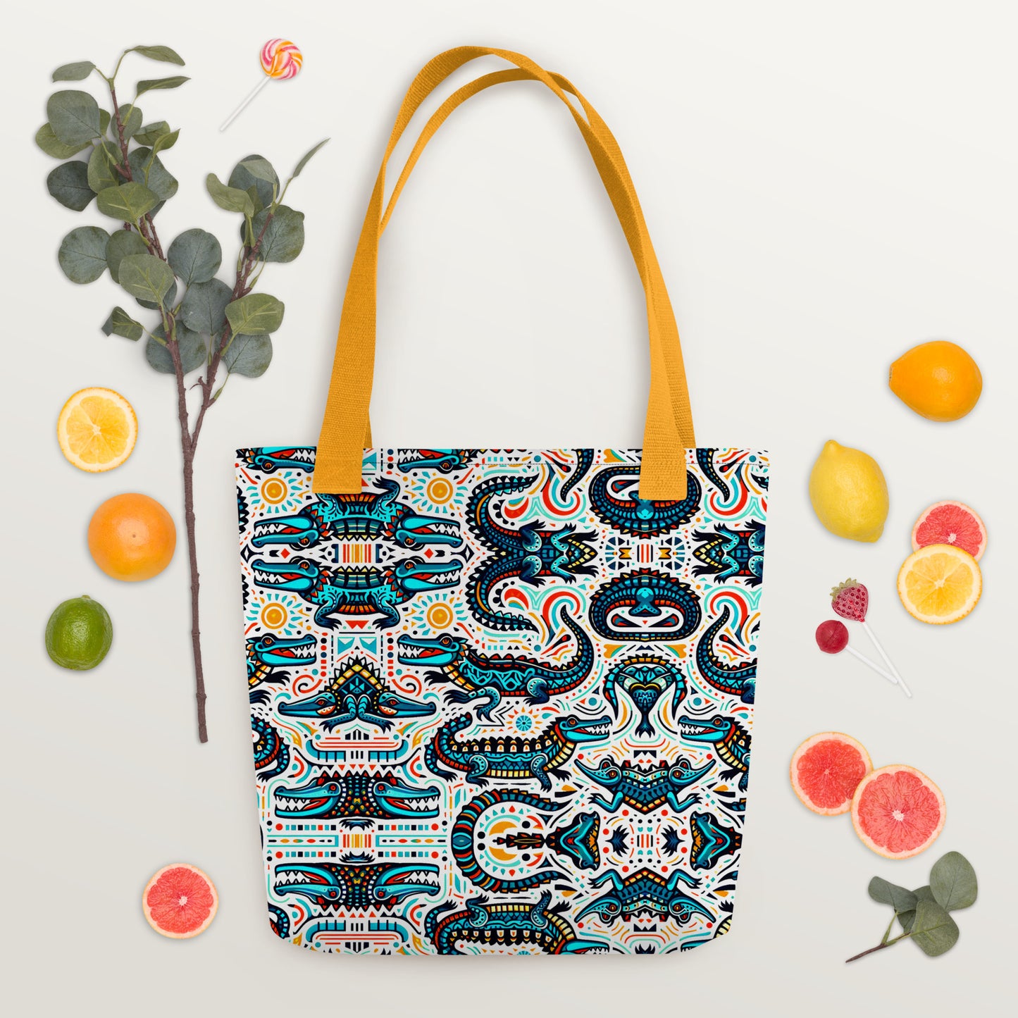 FLORIDA ALLIGATOR Tote Bag - FL Alligator Tote Bag