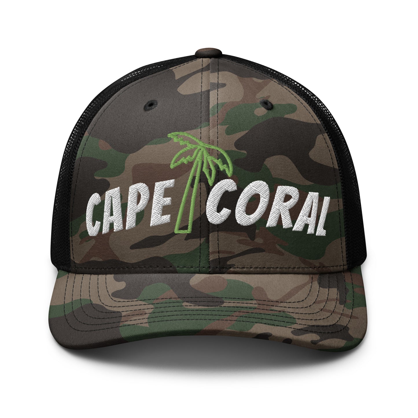 CAPE CORAL FLORIDA Camouflage Hat - Palm Tree - Cape Coral trucker hat - Cape Coral Hat