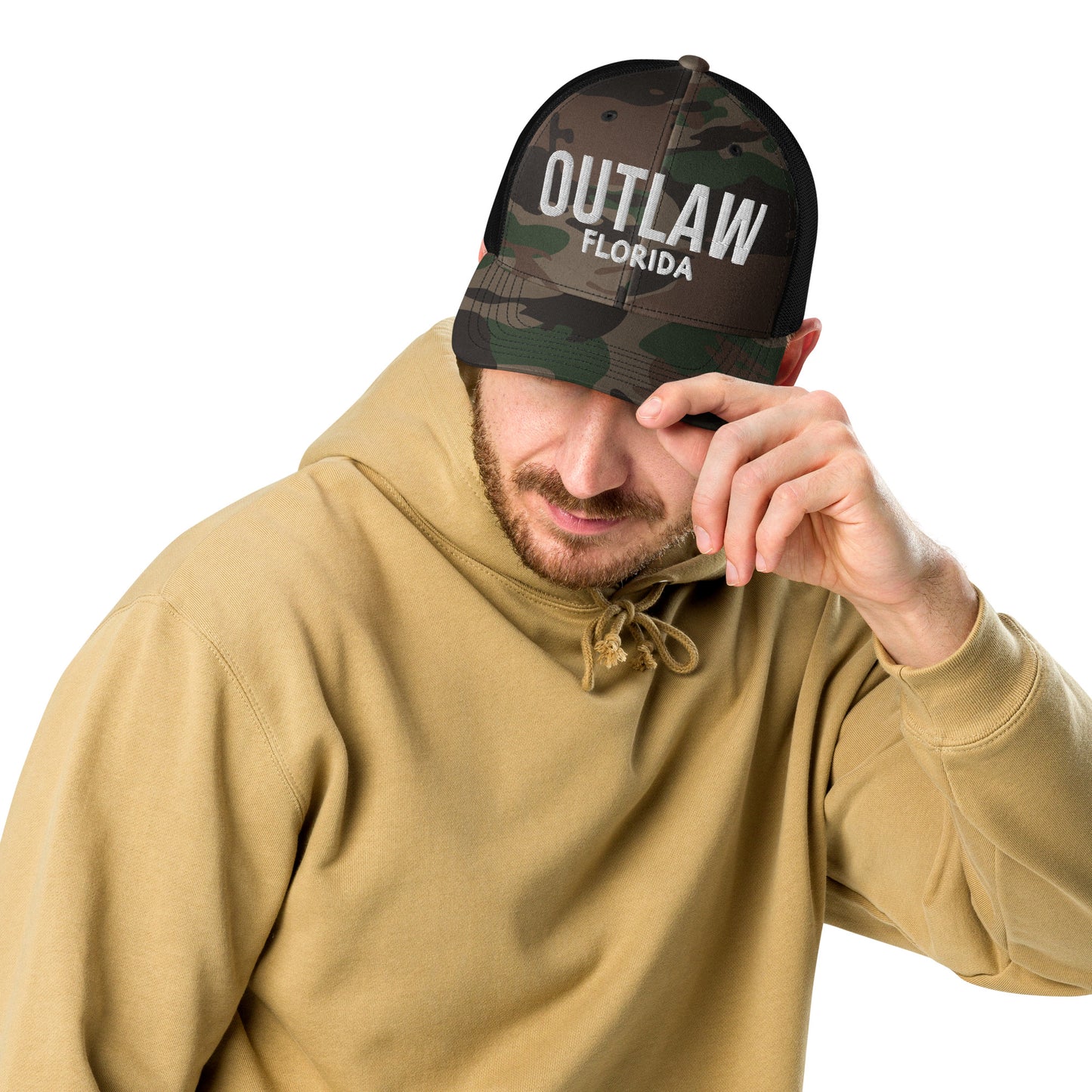 OUTLAW HAT FLORIDA - Camouflage Florida Outlaw trucker hat