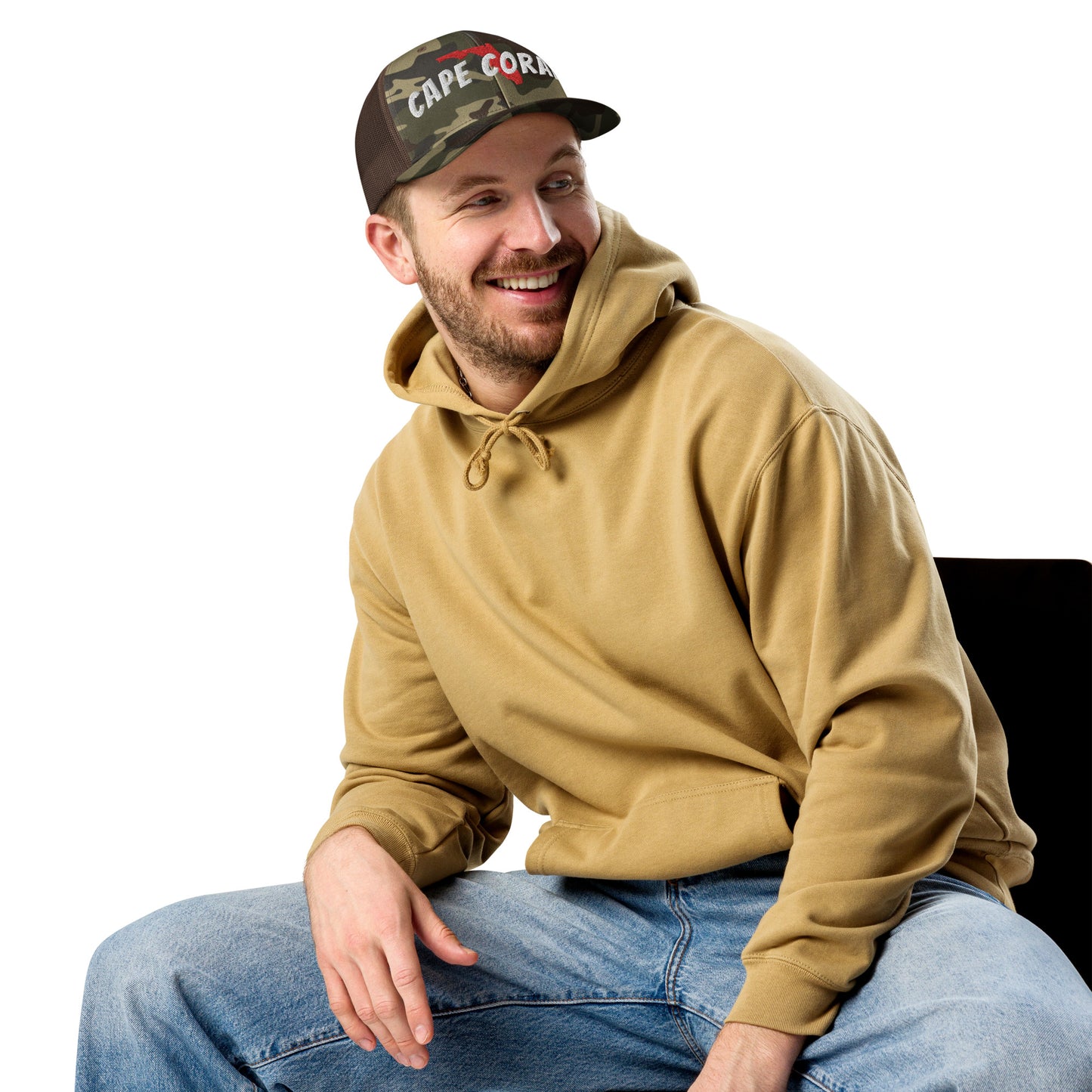 CAPE CORAL FLORIDA Camouflage Hat with Florida Map - Cape Coral trucker hat Florida Map - Cape Coral Hat