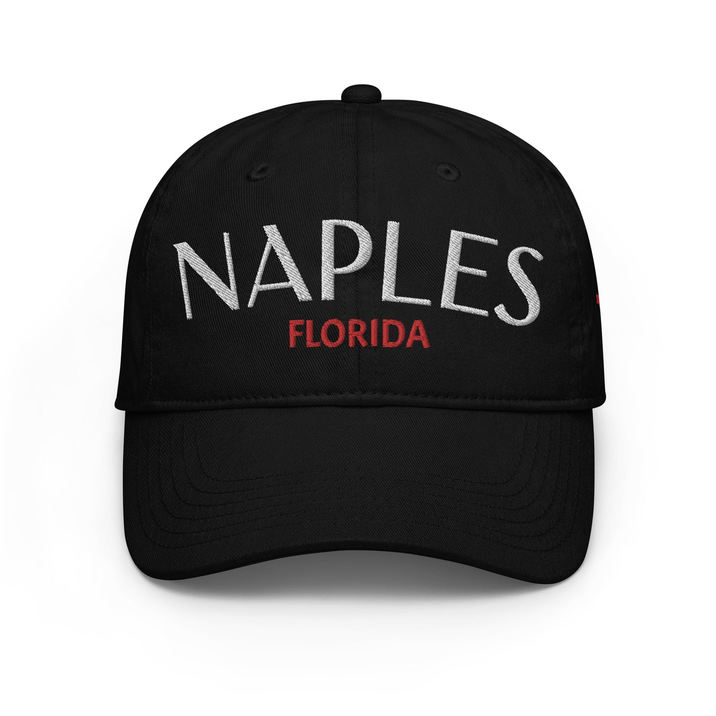 NAPLES FLORIDA DAD HAT BLACK - Custom Champion NAPLES Florida Hat