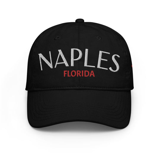 NAPLES FLORIDA DAD HAT BLACK - Custom Champion NAPLES Florida Hat