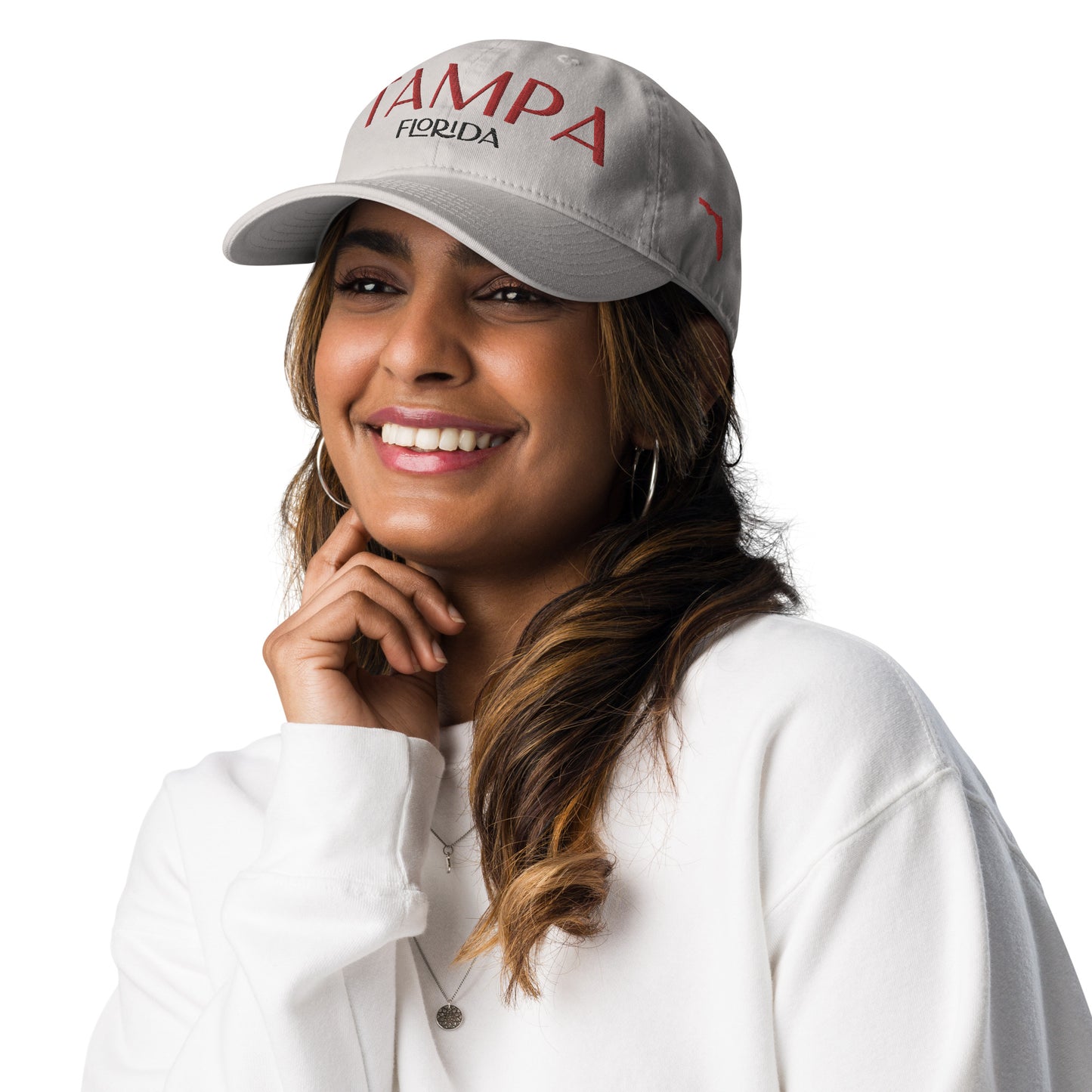 TAMPA FLORIDA DAD HAT - Custom Champion TAMPA Florida Hat