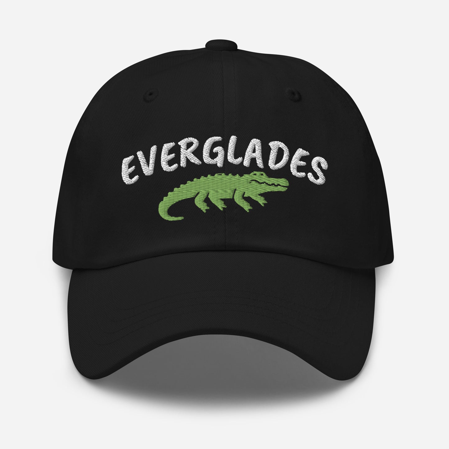 EVERGLADES WITH ALLIGATOR Dad hat - Everglades Florida Hats - Florida Alligator Hat