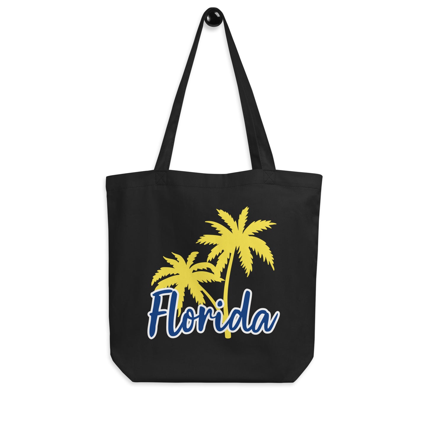 FLORIDA PALM TREES TOTE BAG - Eco Tote Bag - Yellow Palm Trees Florida
