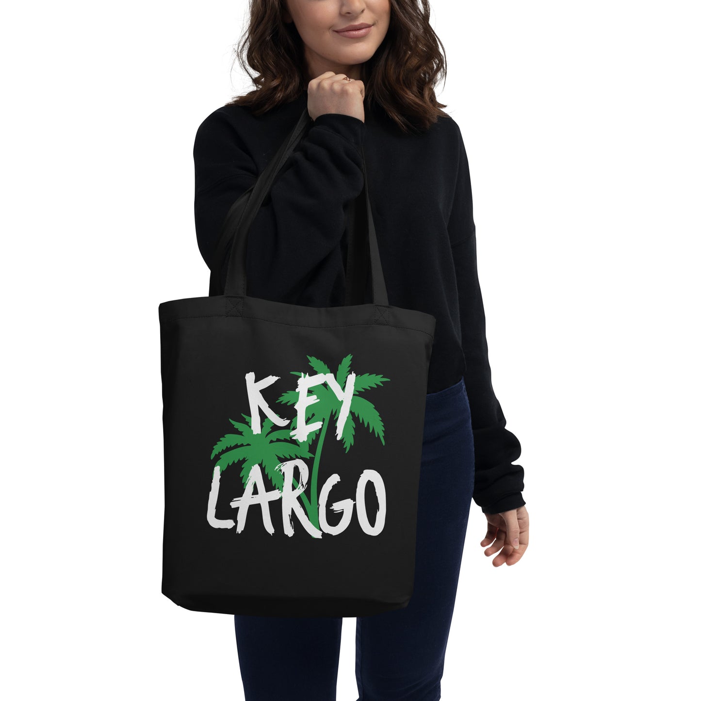 KEY LARGO W/ PALM TREES - Eco Tote Bag V2