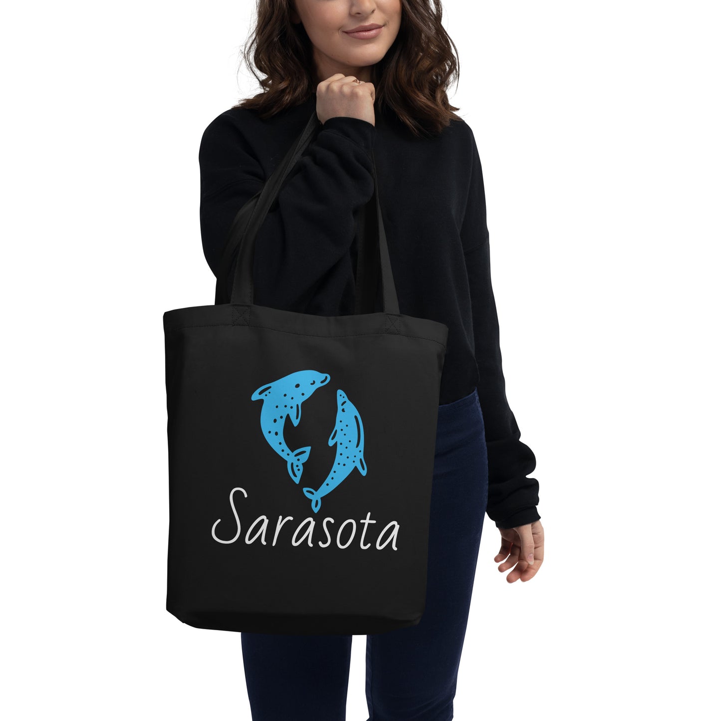 SARASOTA DOLPHIN Tote Bag - Sarasota Florida Tote Bag V2