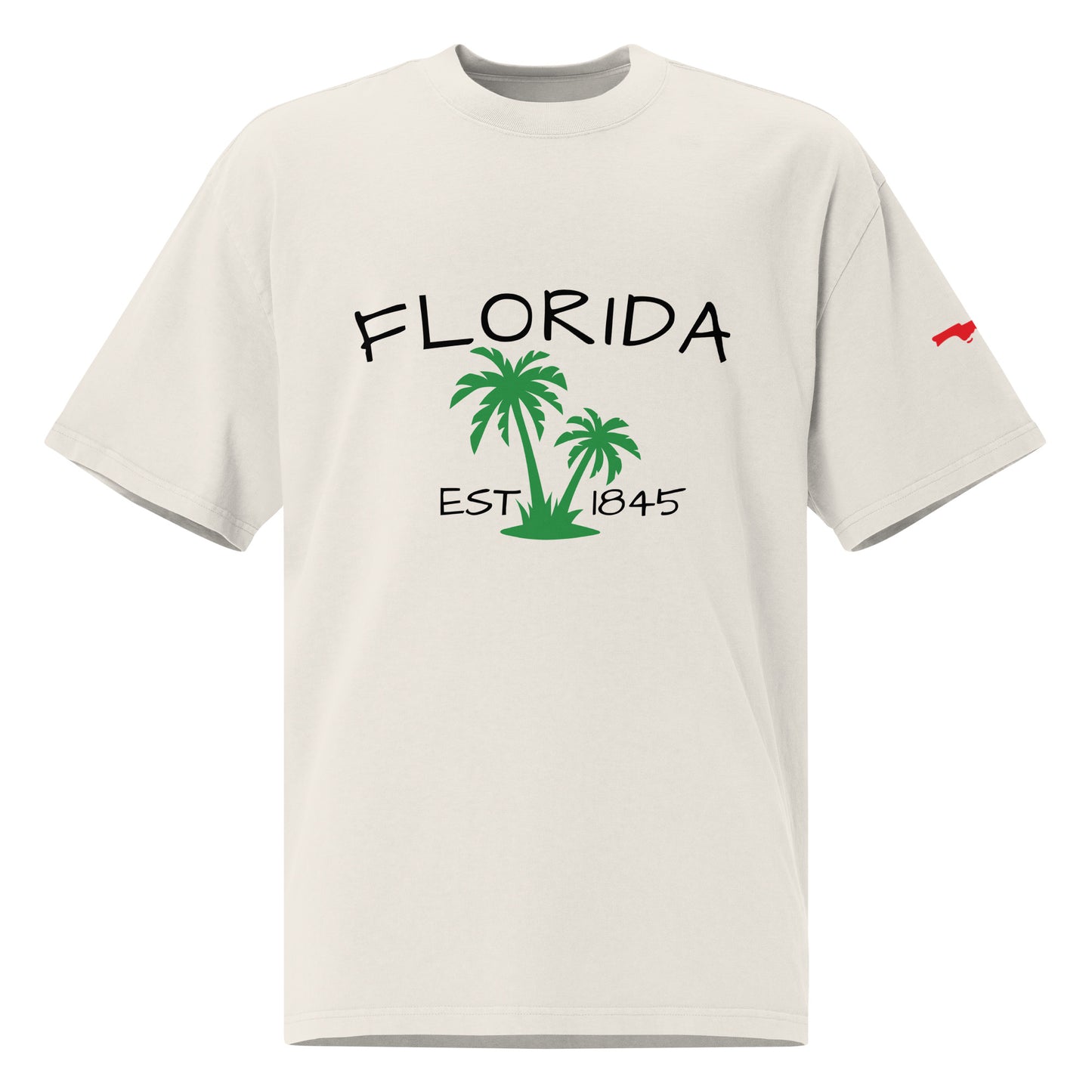 Oversized faded Florida t-shirt - Florida Palm Tree Shirt