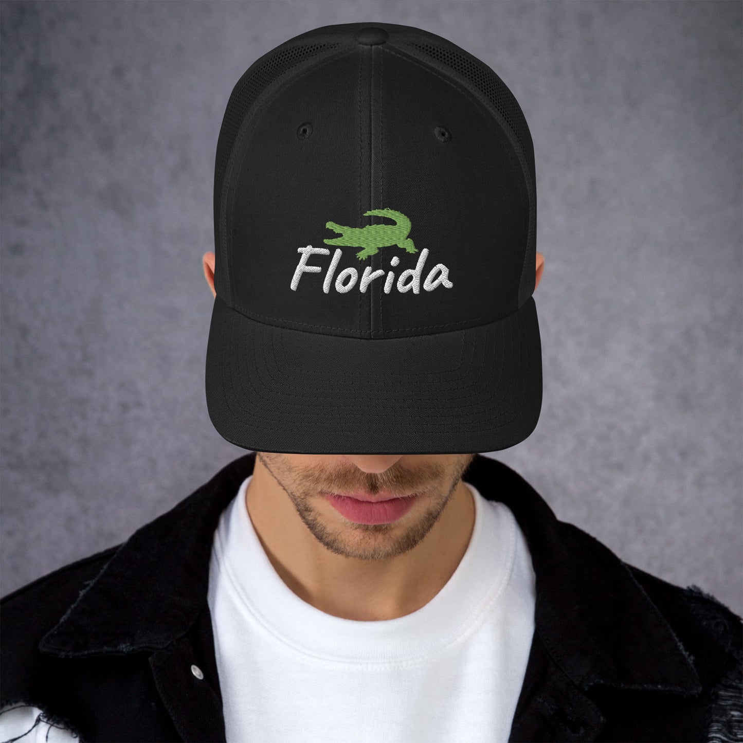 FLORIDA ALLIGATOR - Alligator Florida Retro Trucker Hat