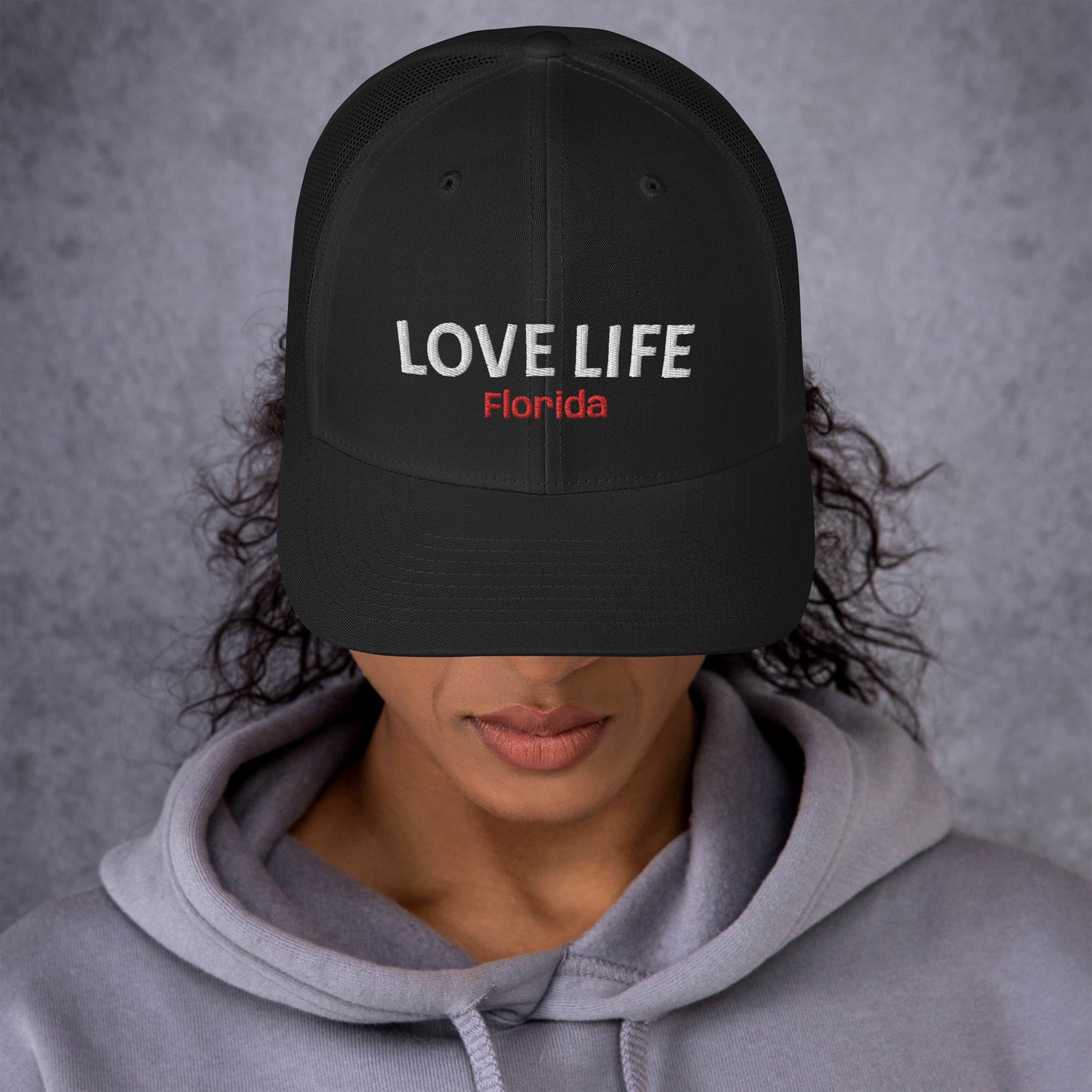 LOVE LIFE Trucker Cap - Florida Trucker Hat - Love Life Florida