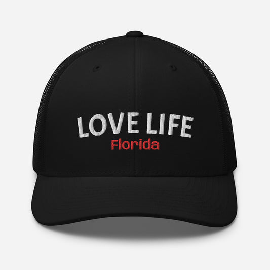 LOVE LIFE Trucker Cap - Florida Trucker Hat - Love Life Florida