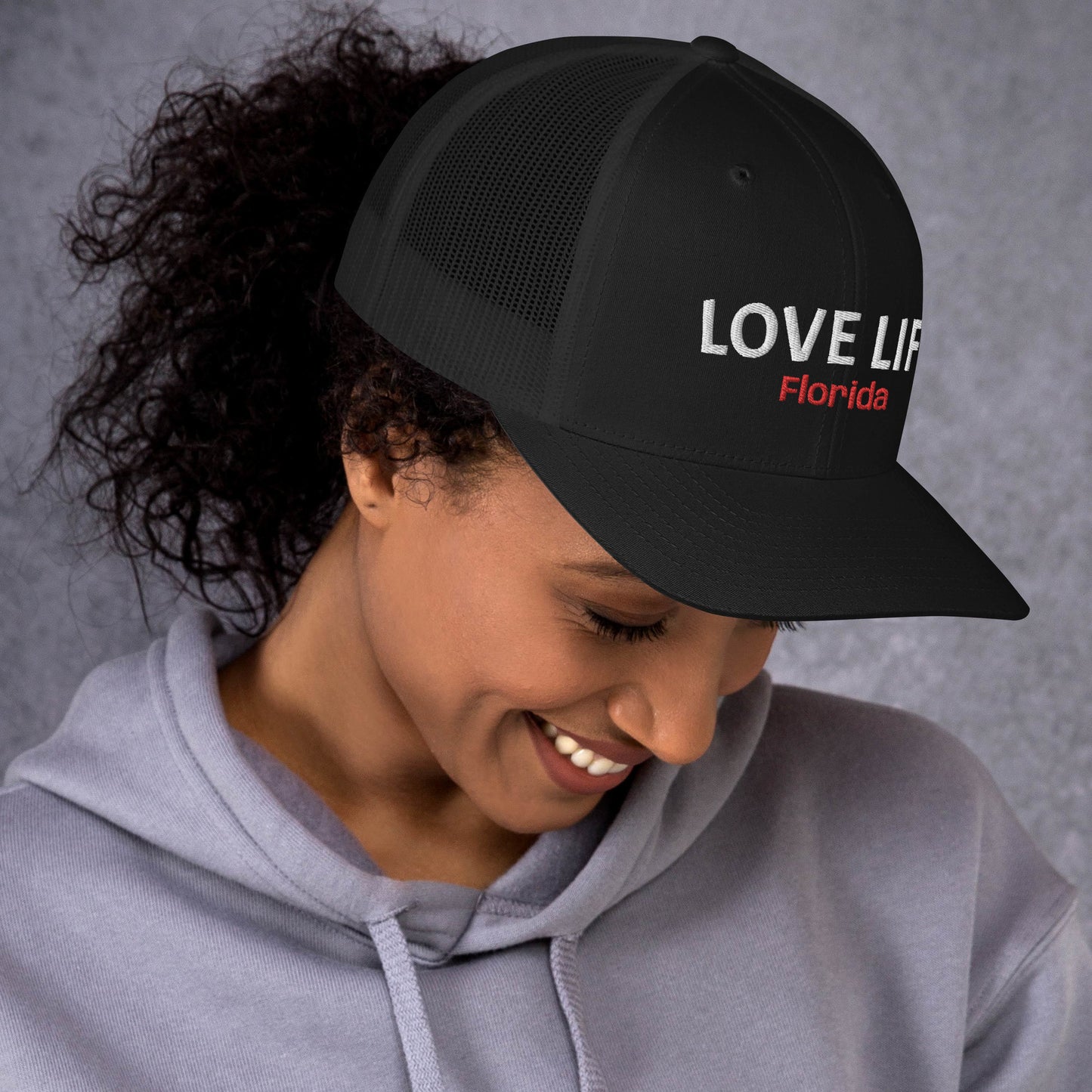 LOVE LIFE Trucker Cap - Florida Trucker Hat - Love Life Florida