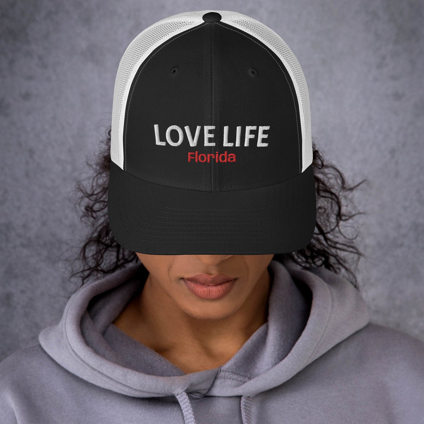 LOVE LIFE Trucker Cap - Florida Trucker Hat - Love Life Florida