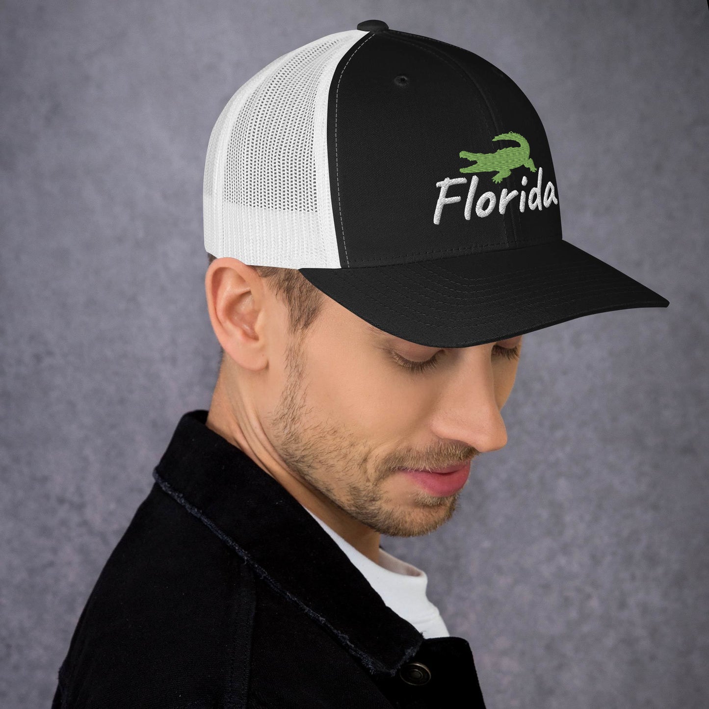 FLORIDA ALLIGATOR - Alligator Florida Retro Trucker Hat