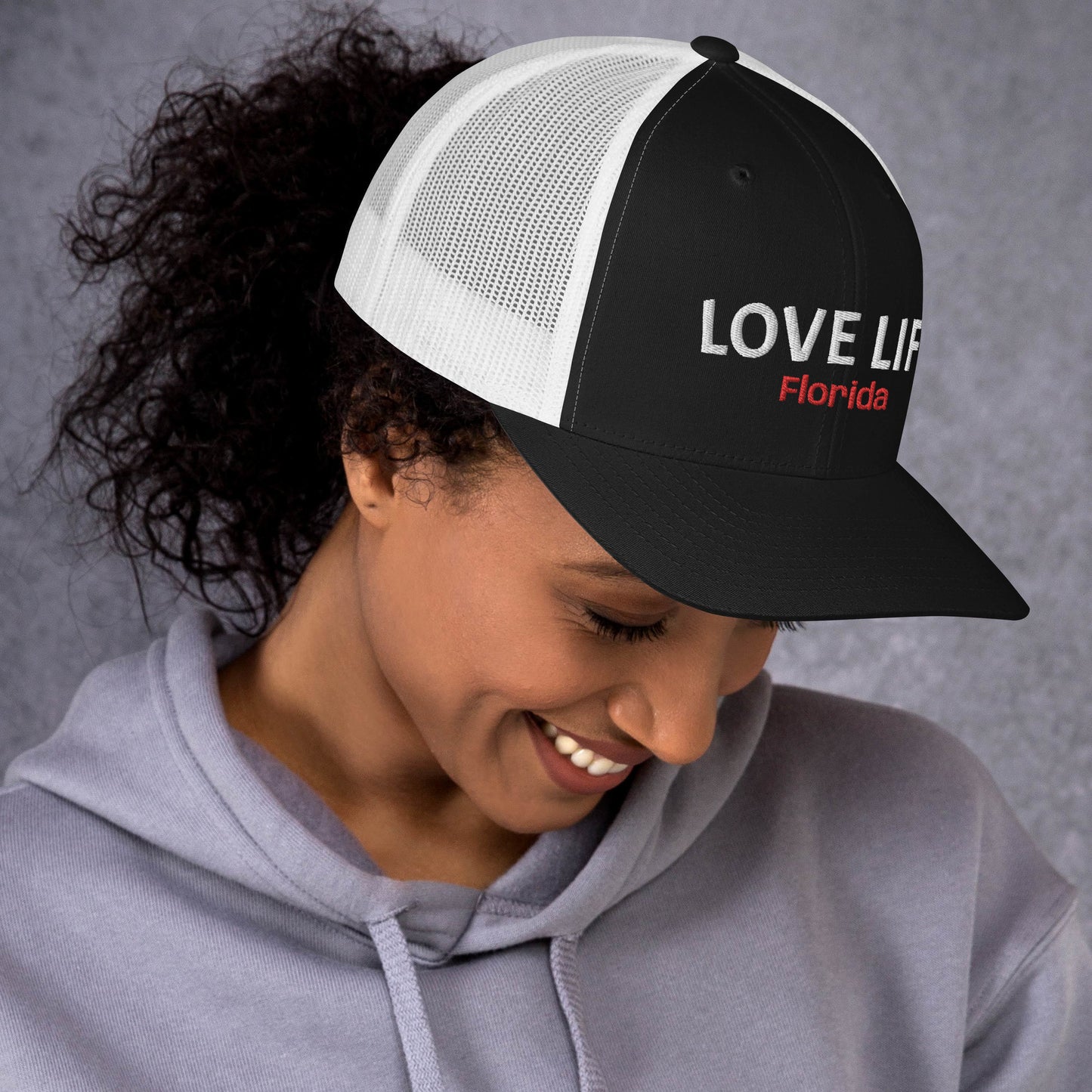 LOVE LIFE Trucker Cap - Florida Trucker Hat - Love Life Florida