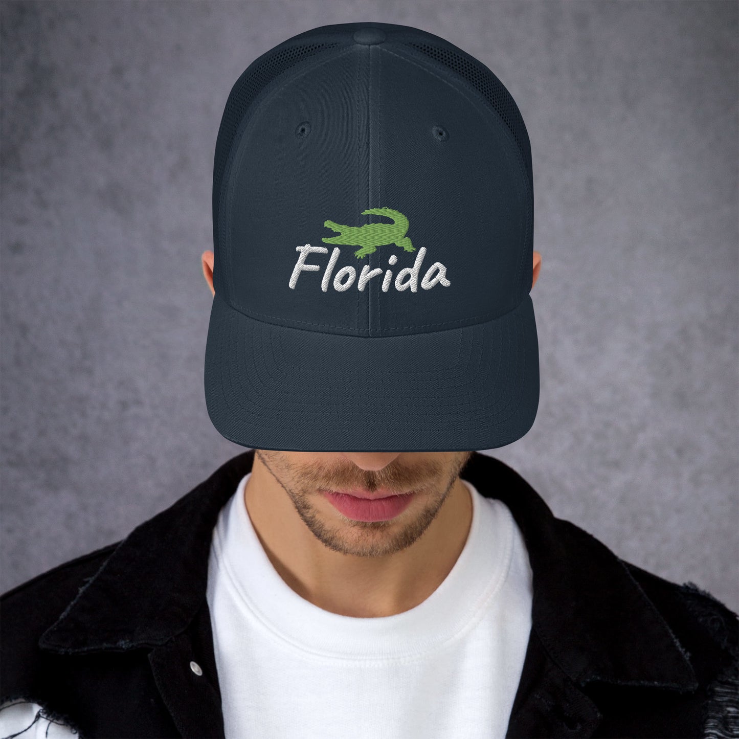 FLORIDA ALLIGATOR - Alligator Florida Retro Trucker Hat