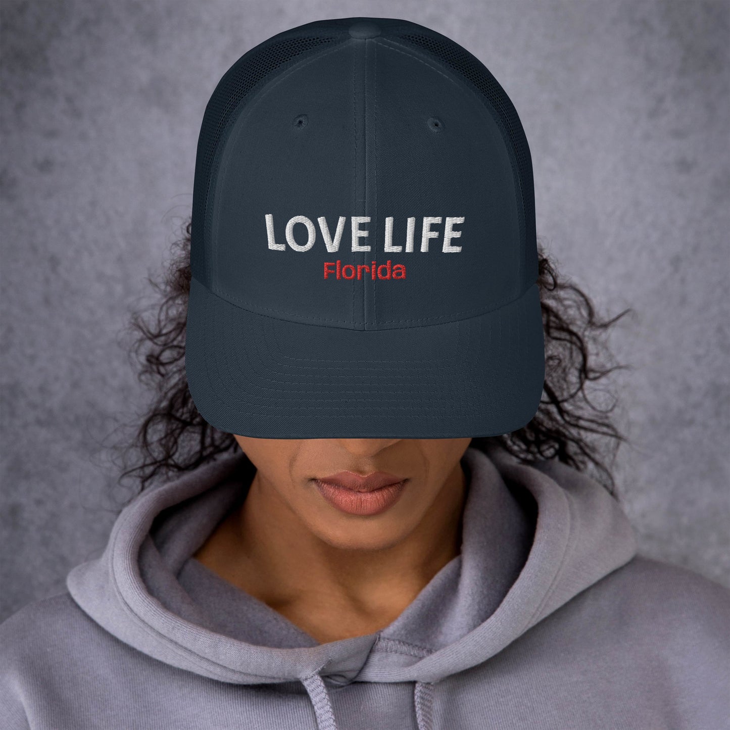 LOVE LIFE Trucker Cap - Florida Trucker Hat - Love Life Florida