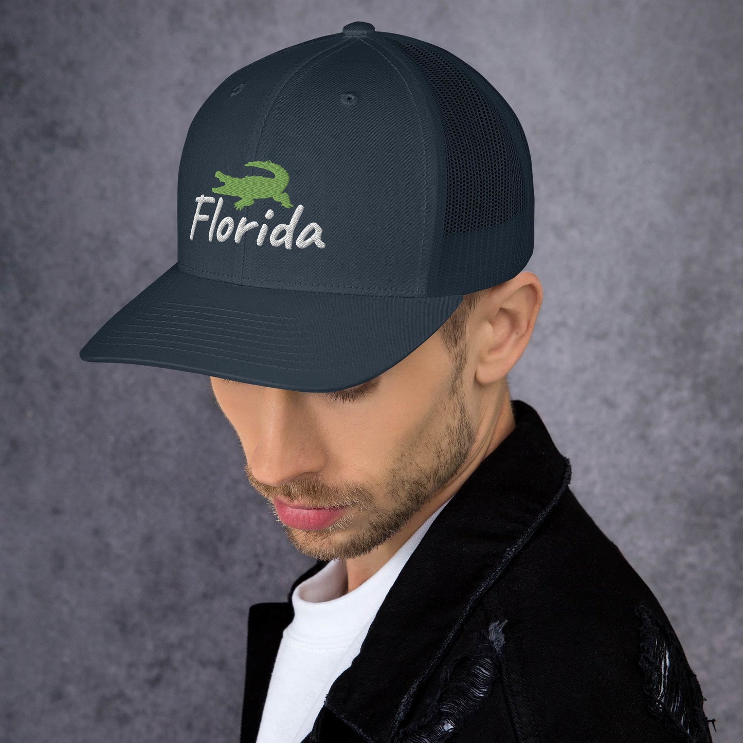 FLORIDA ALLIGATOR - Alligator Florida Retro Trucker Hat
