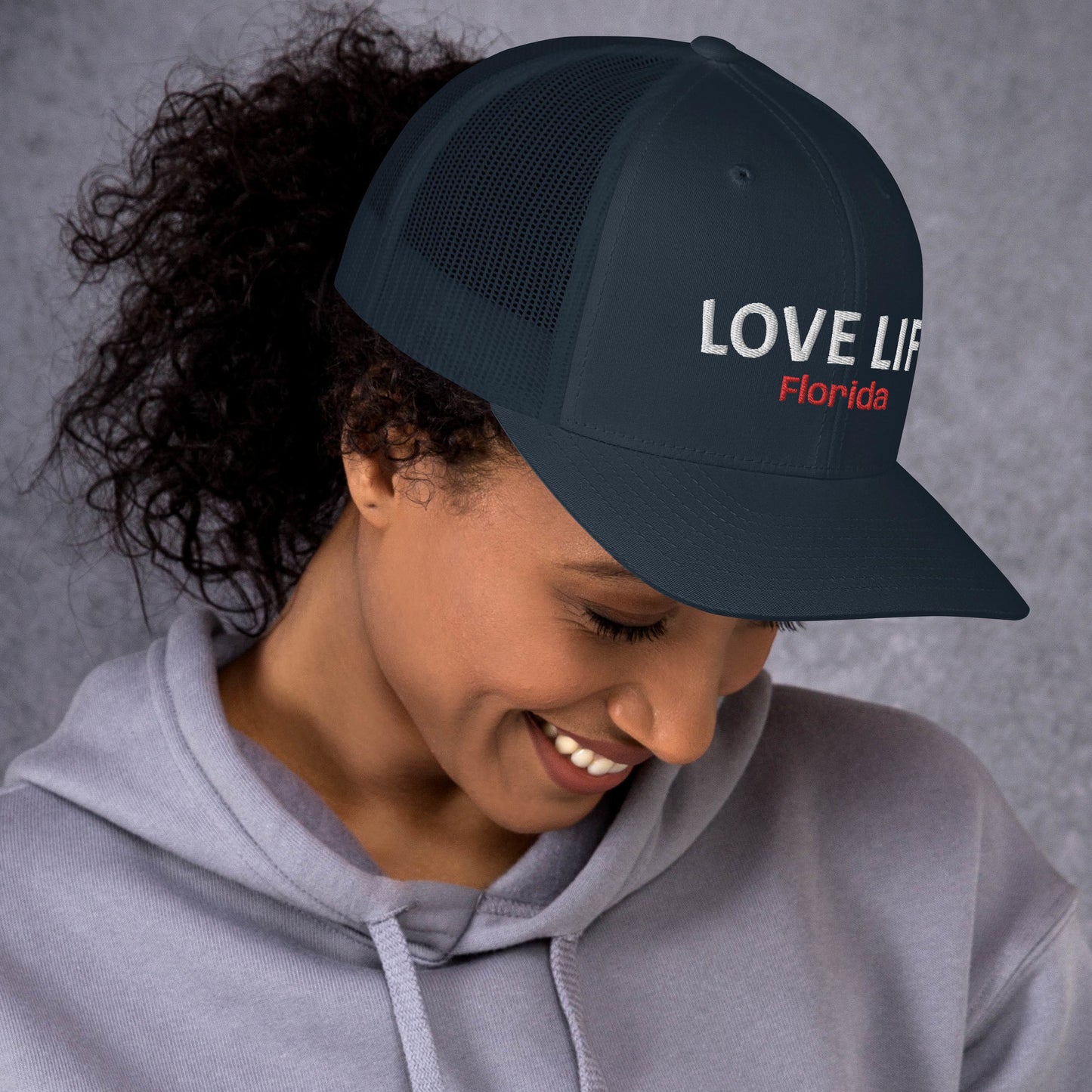 LOVE LIFE Trucker Cap - Florida Trucker Hat - Love Life Florida