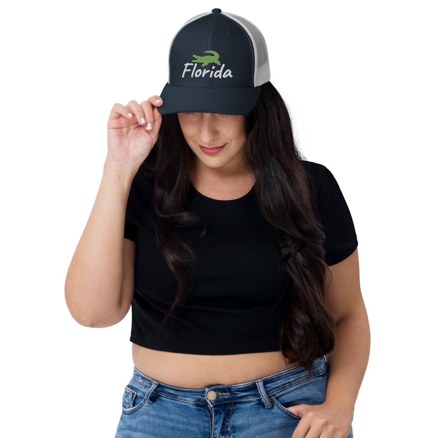 FLORIDA ALLIGATOR - Alligator Florida Retro Trucker Hat