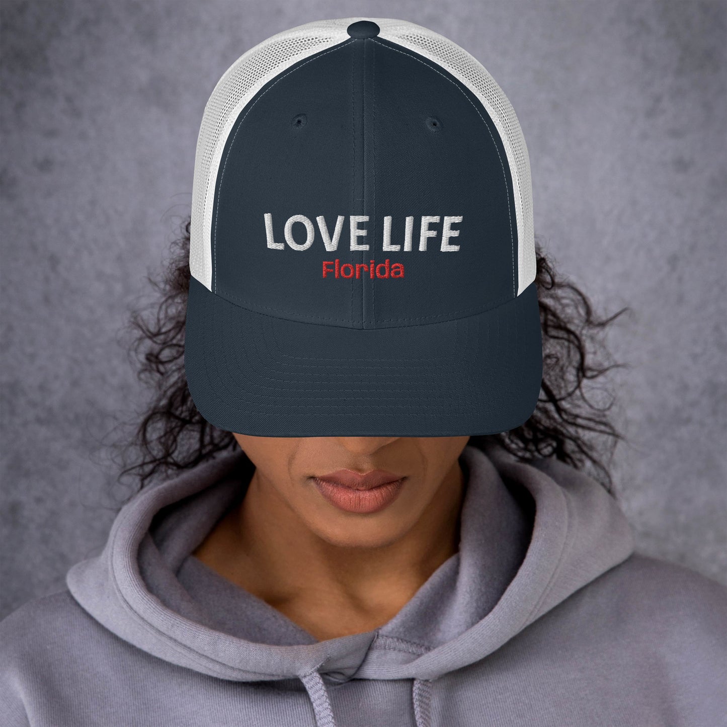 LOVE LIFE Trucker Cap - Florida Trucker Hat - Love Life Florida
