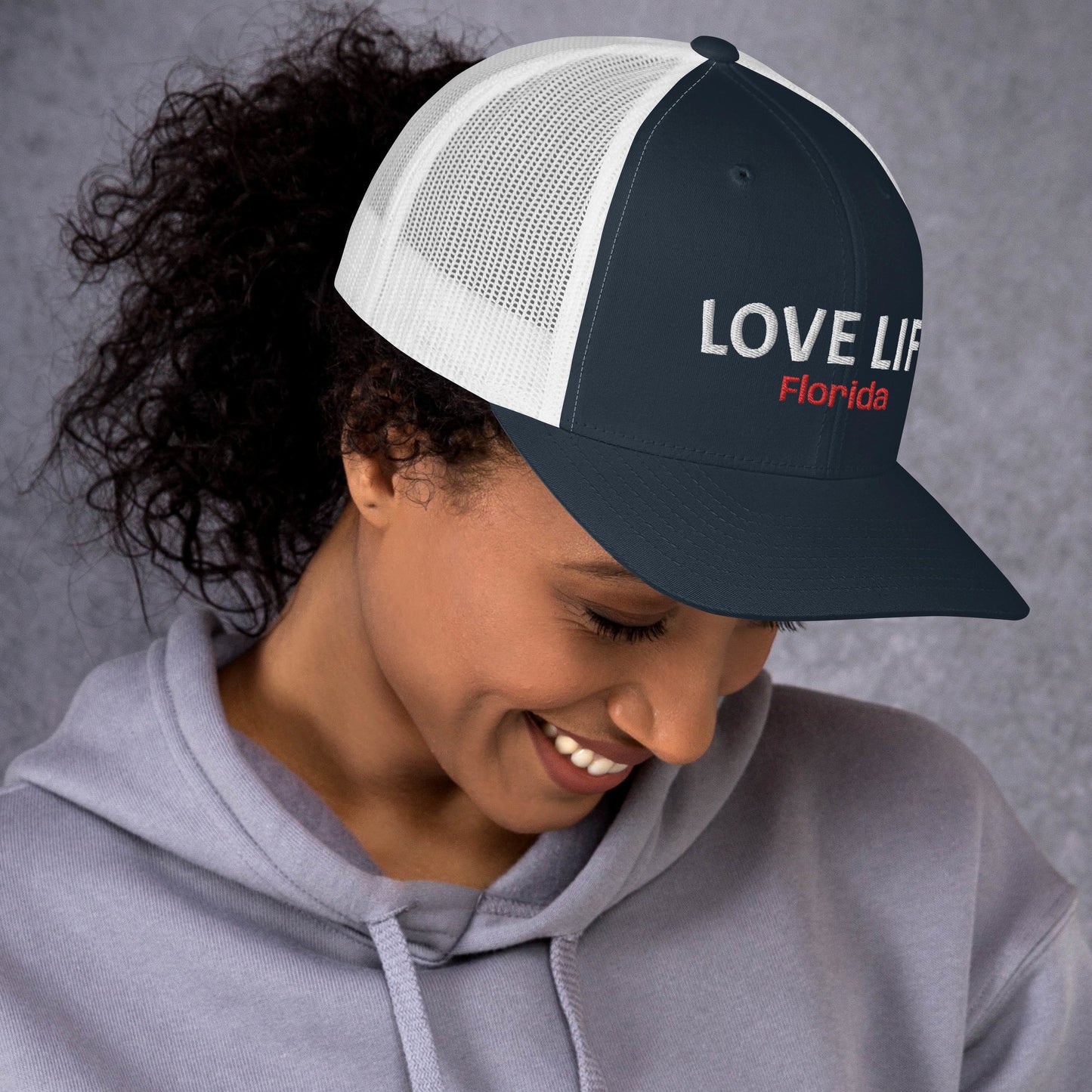 LOVE LIFE Trucker Cap - Florida Trucker Hat - Love Life Florida