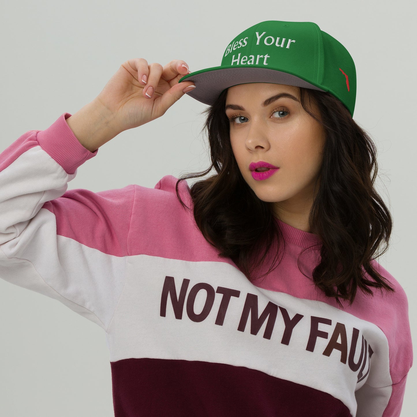 BLESS YOUR HEART Snapback Hat - Bless Your Hear Left Side FL Map