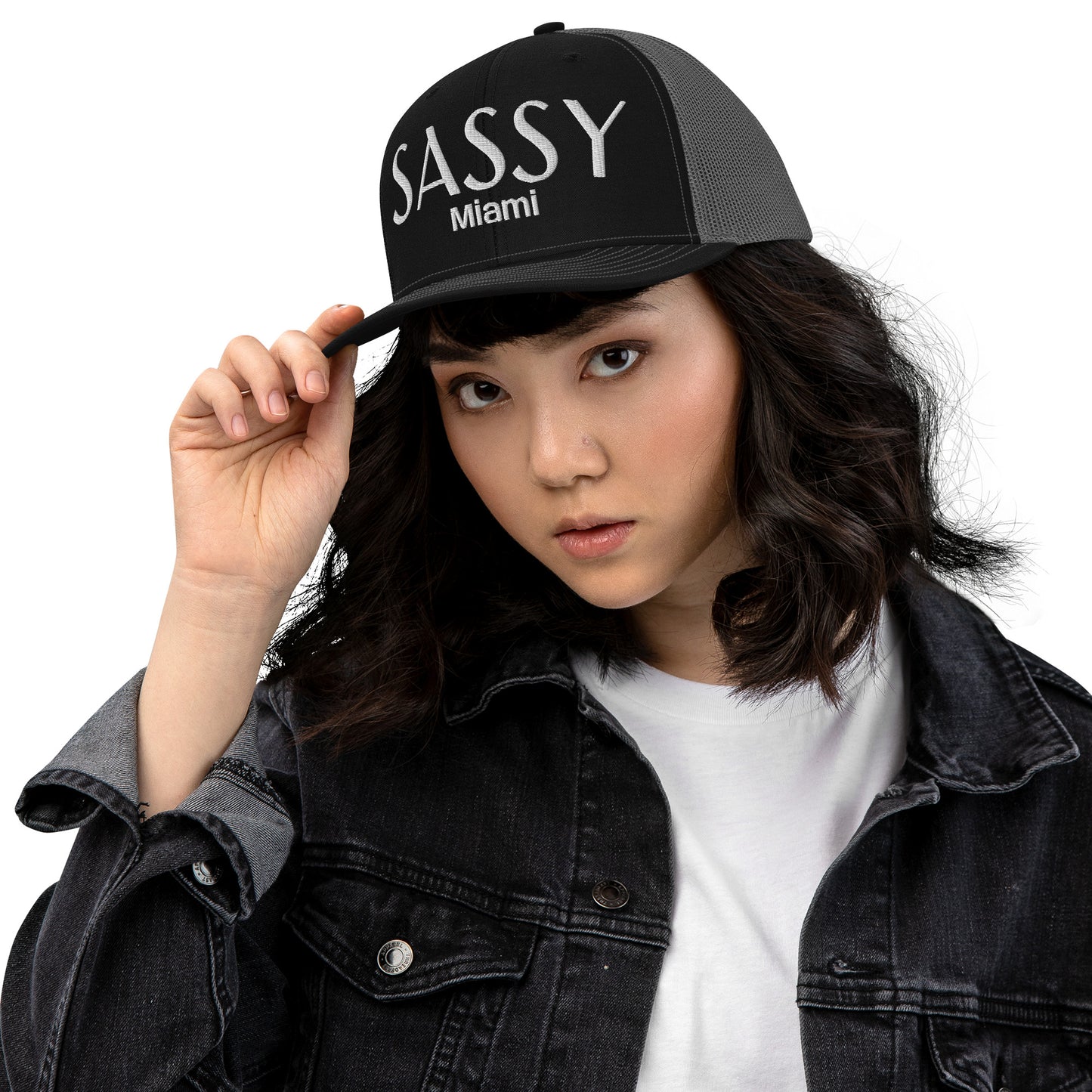 SASSY MIAMI CAP - Miami SASSY Snapback Trucker Hat