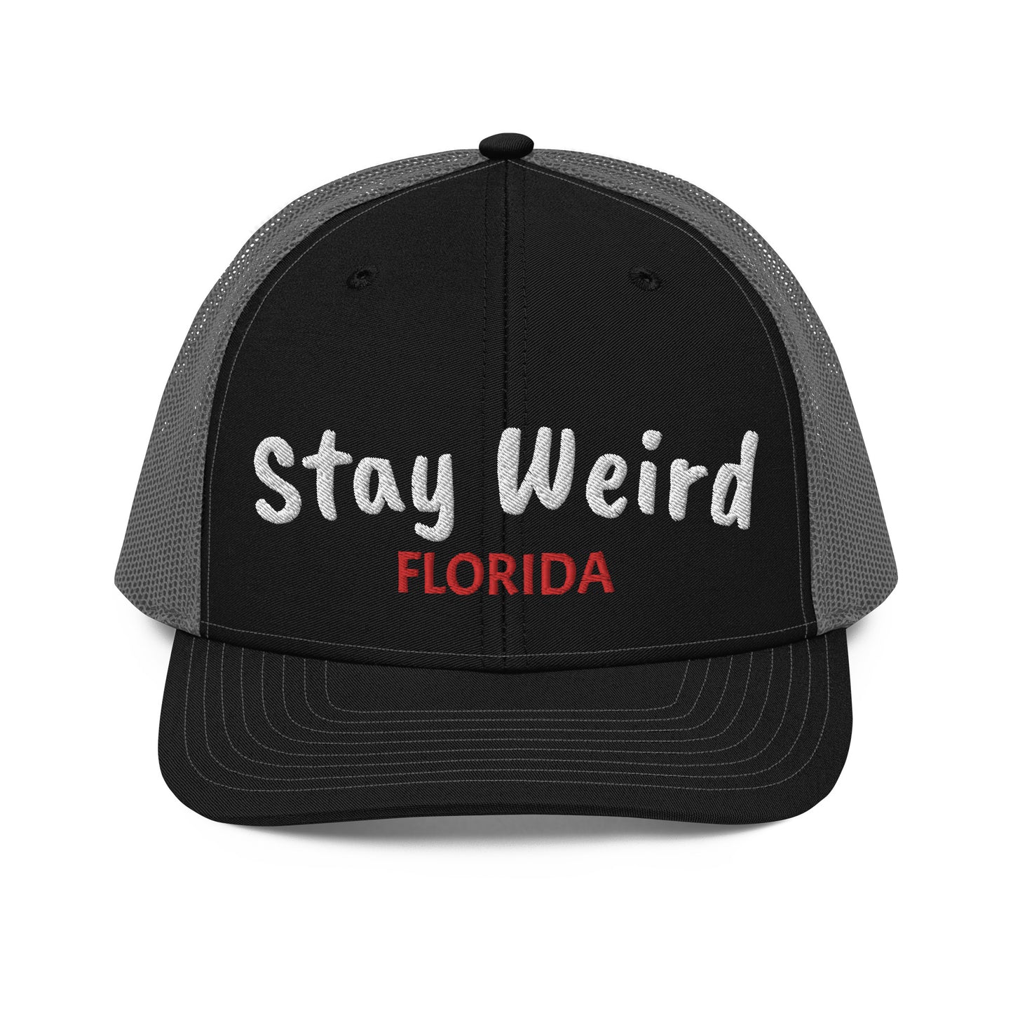 STAY WEIRD FLORIDA TRUCKER CAP - Stay Weird Florida Snapback Trucker Hat