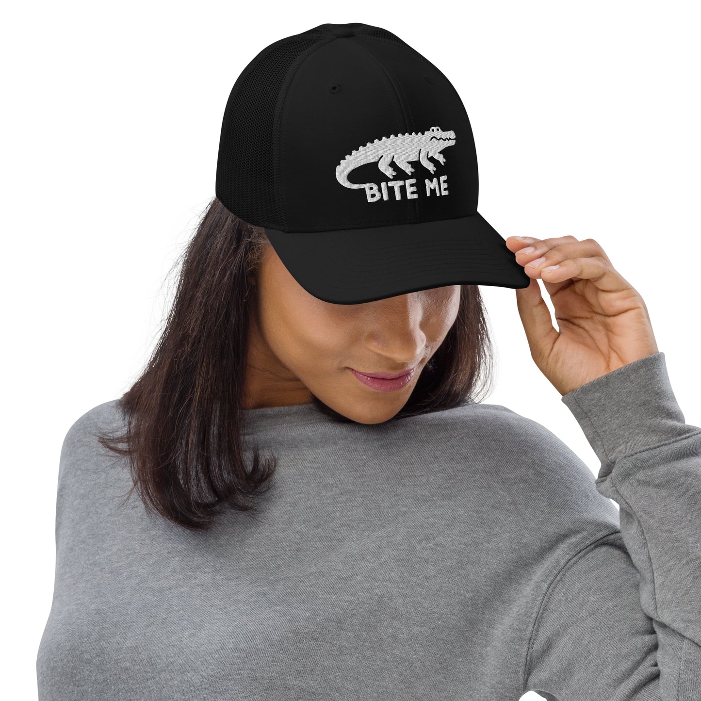 FLORIDA ALLIGATOR Trucker Cap - Bite Me Florida Alligator Hat
