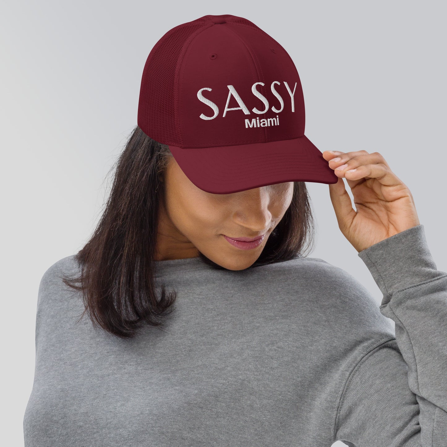SASSY MIAMI CAP - Miami SASSY Snapback Trucker Hat