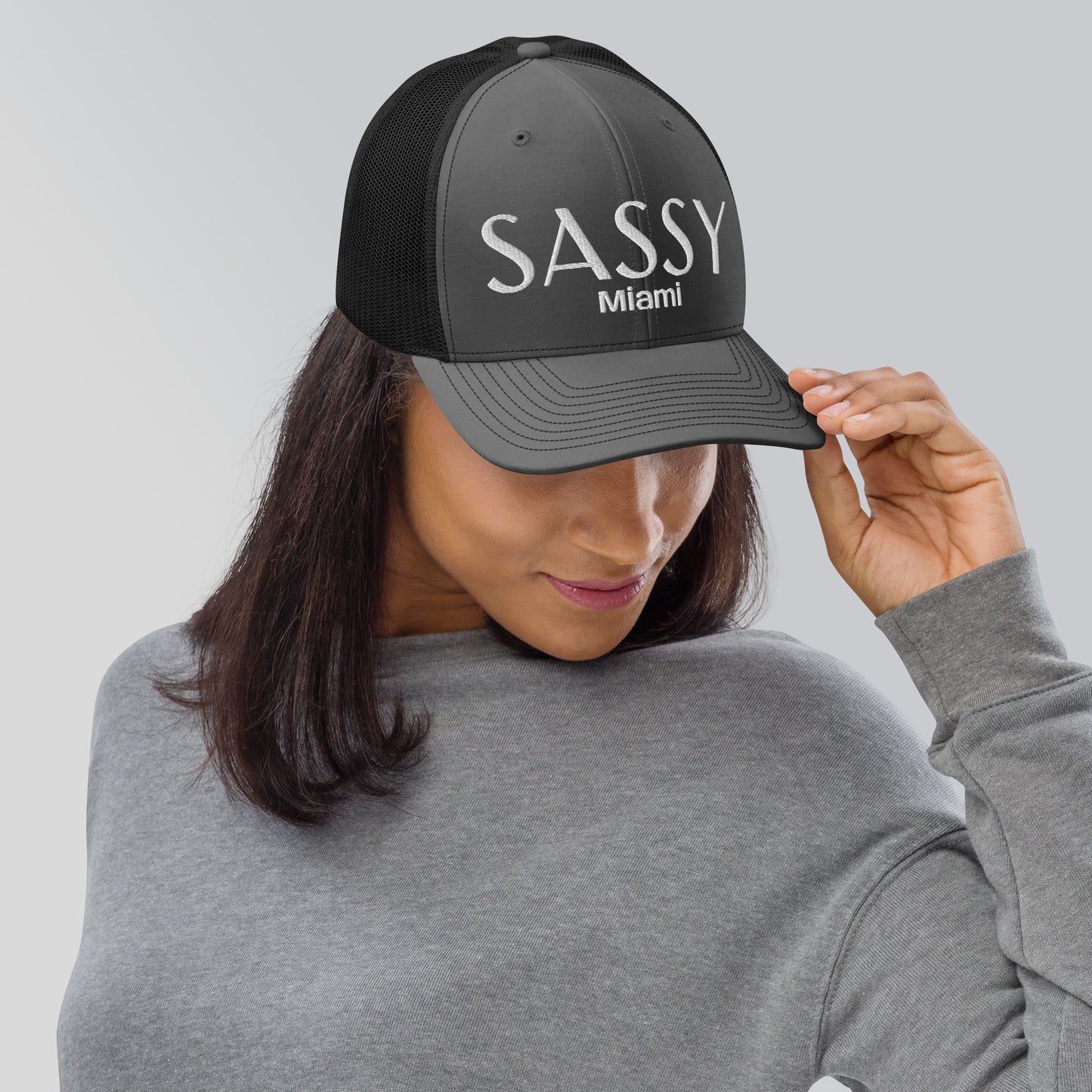 SASSY MIAMI CAP - Miami SASSY Snapback Trucker Hat