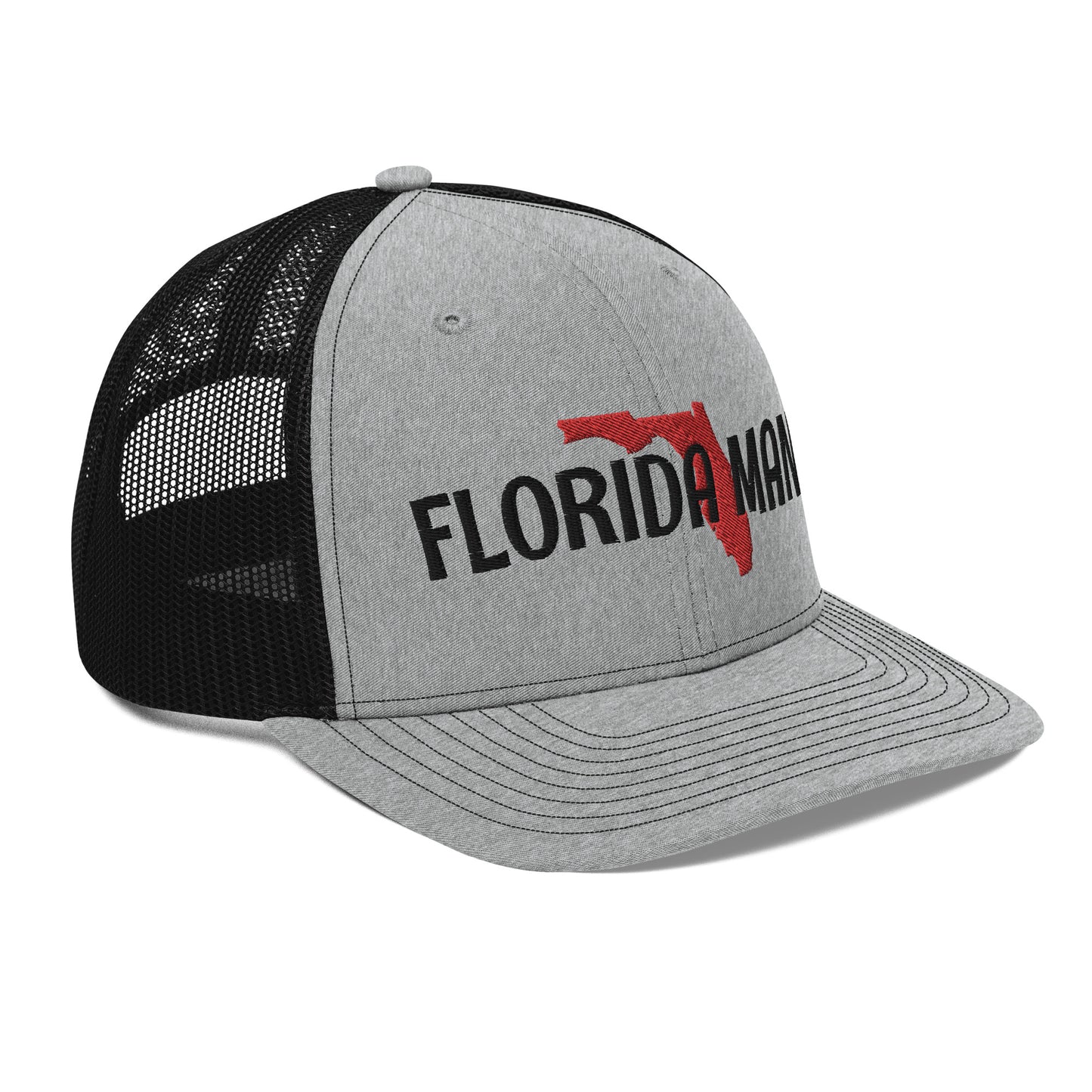 FLORIDA MAN MAP CAP - Florida Man FL Map Snapback Trucker Hat