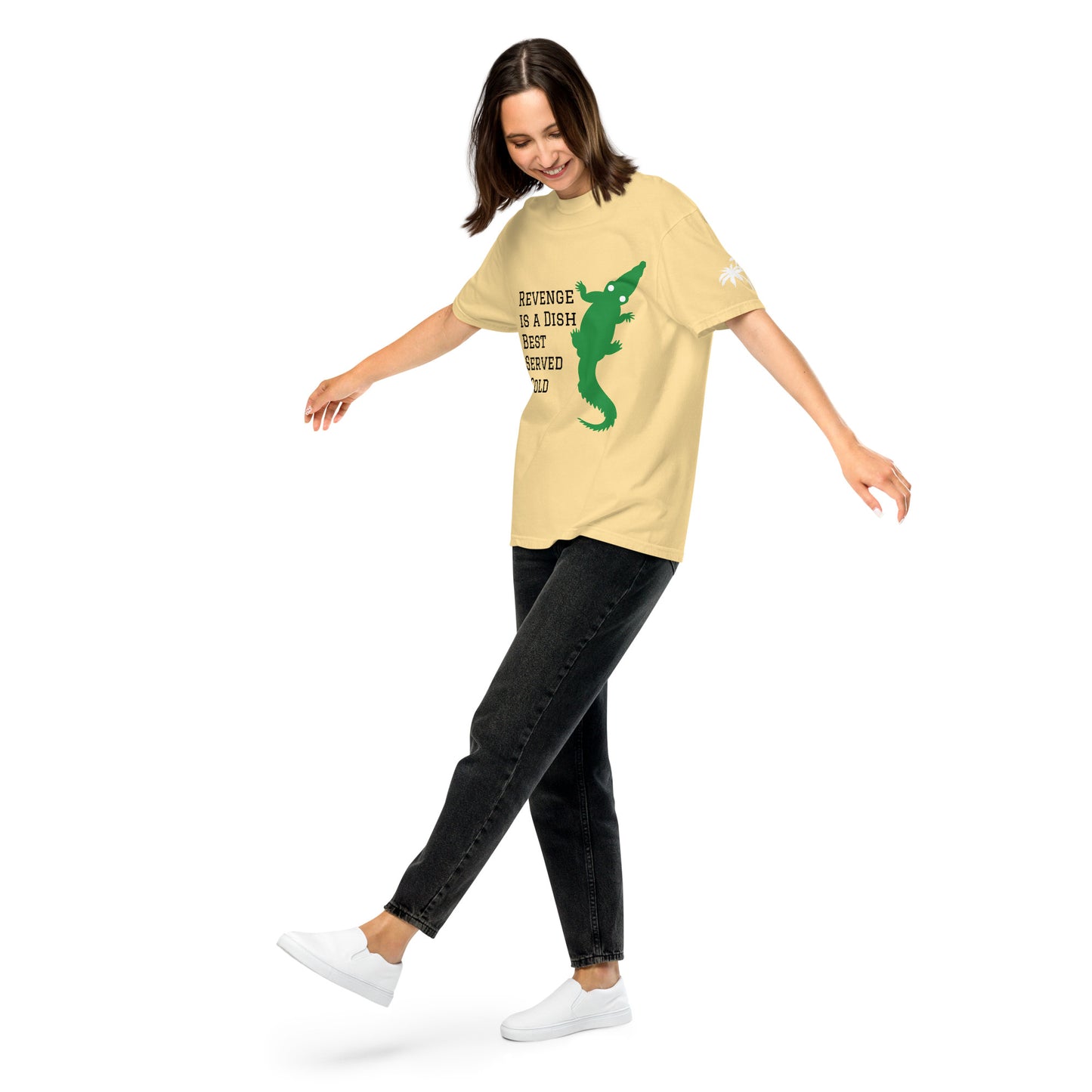 Revenge is a Dish Best Served Cold - Sayings and Quotes T-Shirt Alligator