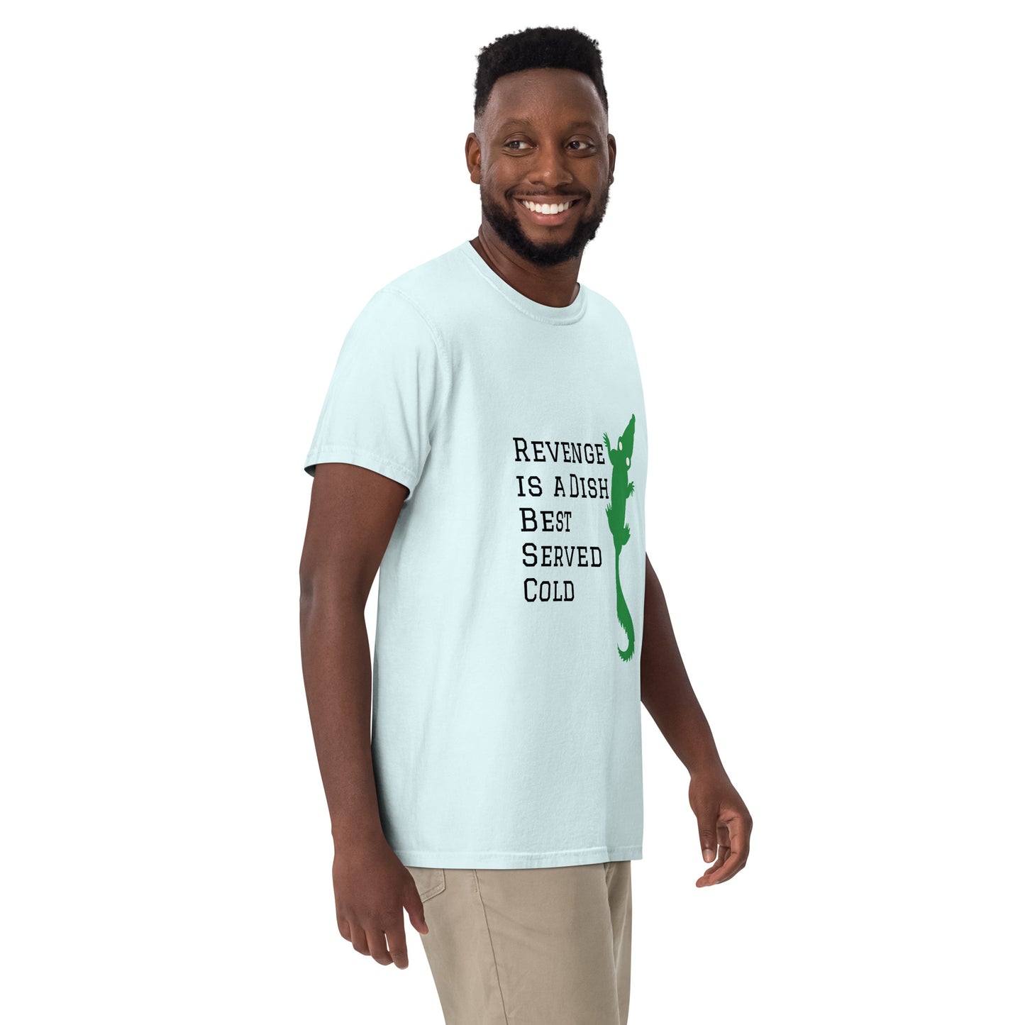 Revenge is a Dish Best Served Cold - Sayings and Quotes T-Shirt Alligator