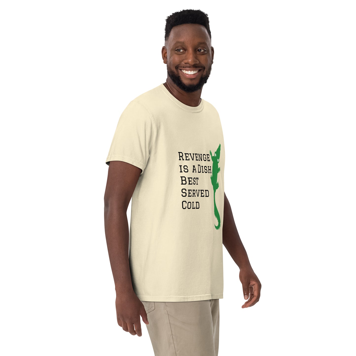 Revenge is a Dish Best Served Cold - Sayings and Quotes T-Shirt Alligator