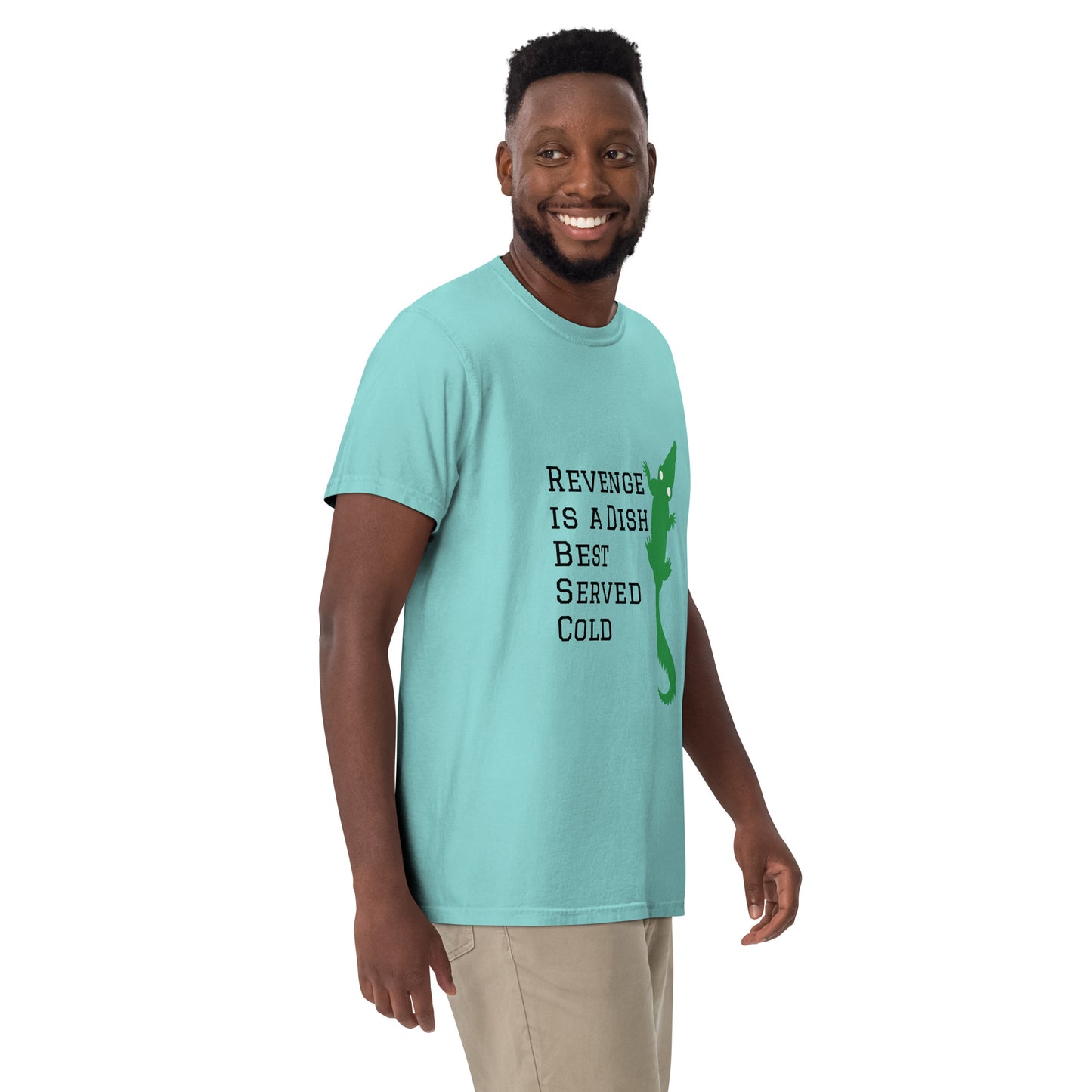 Revenge is a Dish Best Served Cold - Sayings and Quotes T-Shirt Alligator