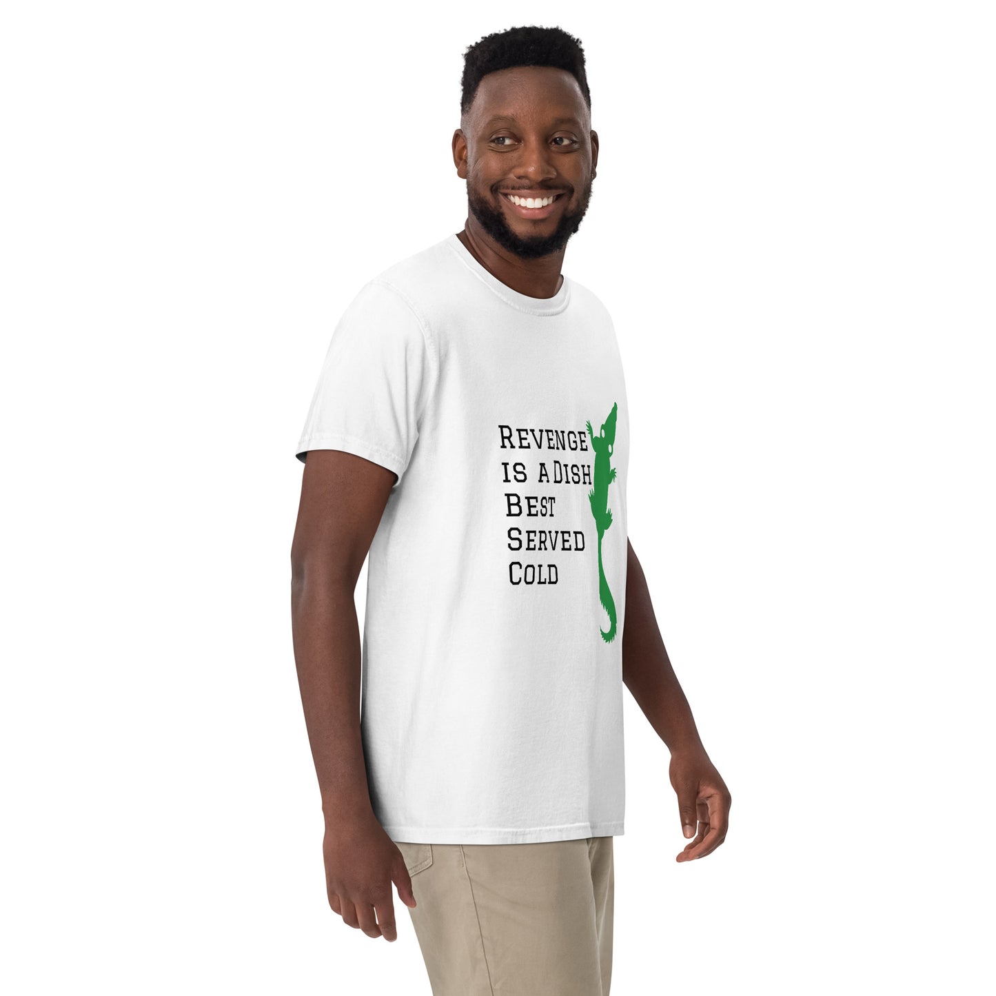 Revenge is a Dish Best Served Cold - Sayings and Quotes T-Shirt Alligator