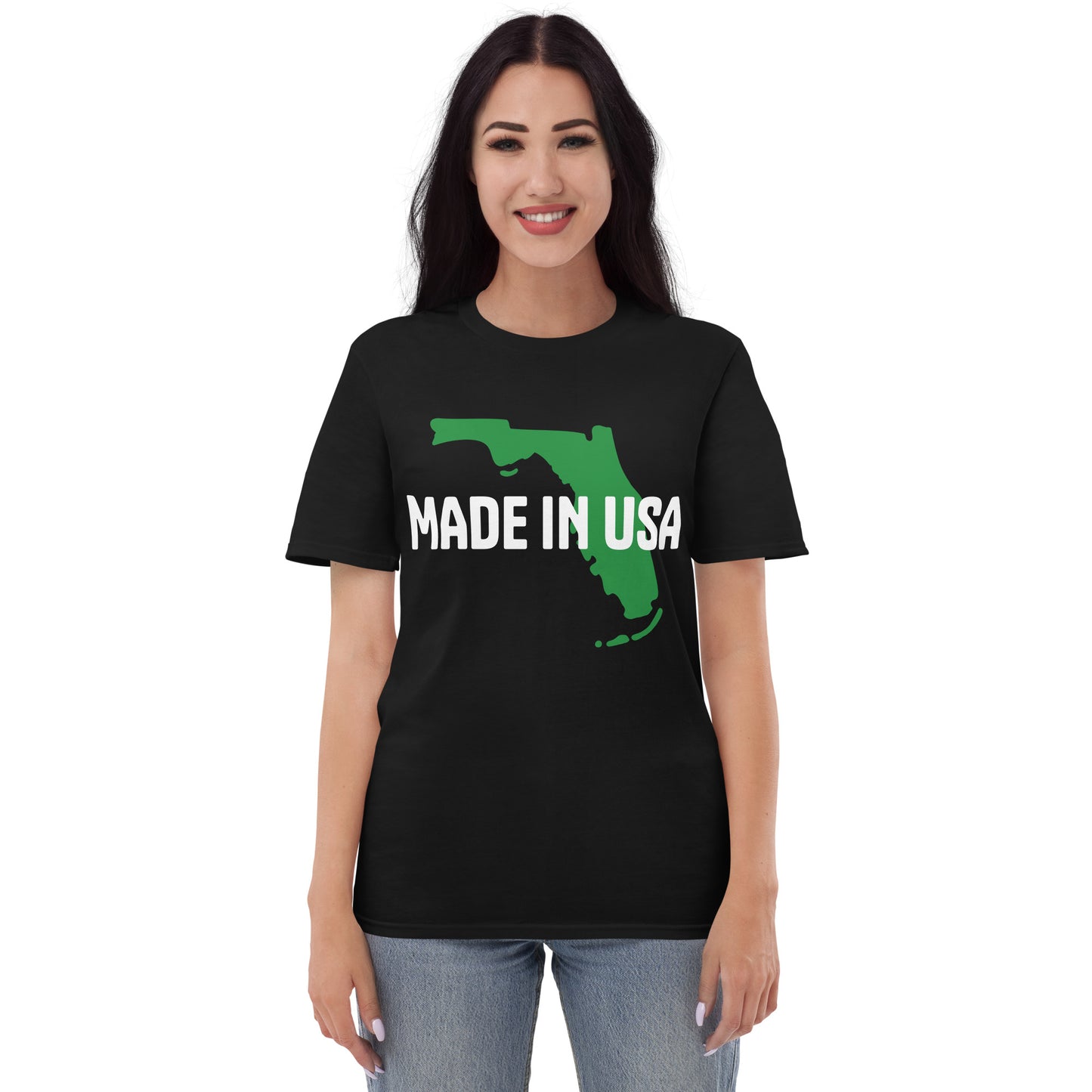 MADE IN USA T-SHIRT W/ FLORIDA MAP - Made in USA Shirt with a Florida Map Premium Lightweight T-Shirt