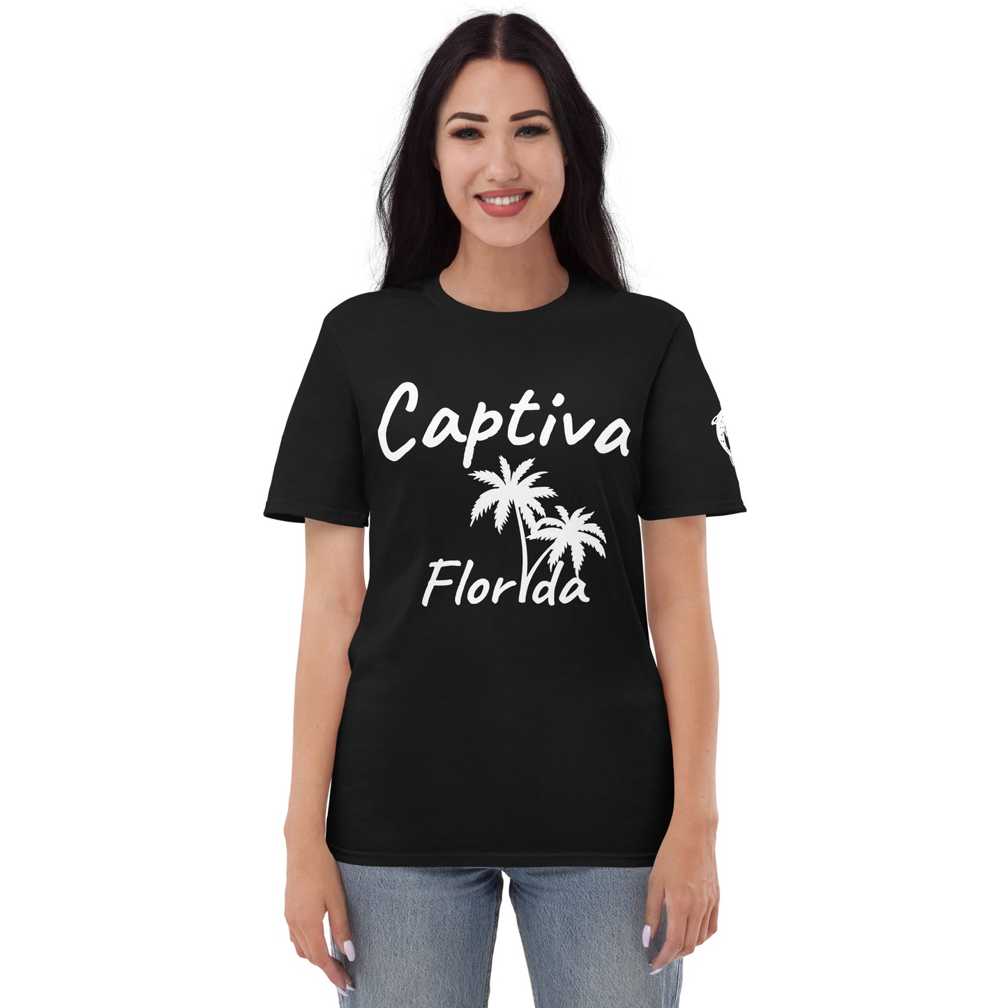 CAPTIVA FLORIDA PALM TREE T-SHIRT AND DOLPHINS - Palm Tree Dolphin Shirt Captiva Florida