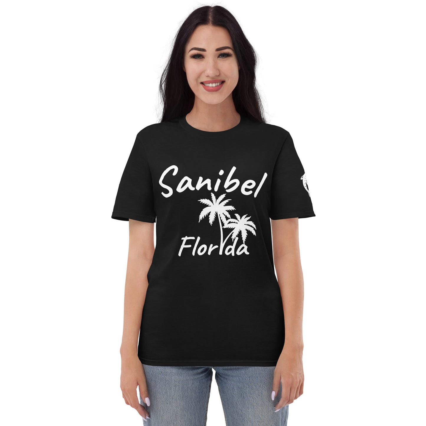 SANIBEL FLORIDA PALM TREE T-SHIRT - Palm Tree Dolphin Shirt Sanibel Island Florida