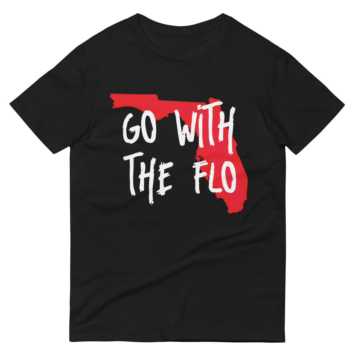 GO WITH THE FLO - FLORIDA MAP T-SHIRT - Map of Florida Unisex Lightweight TShirt