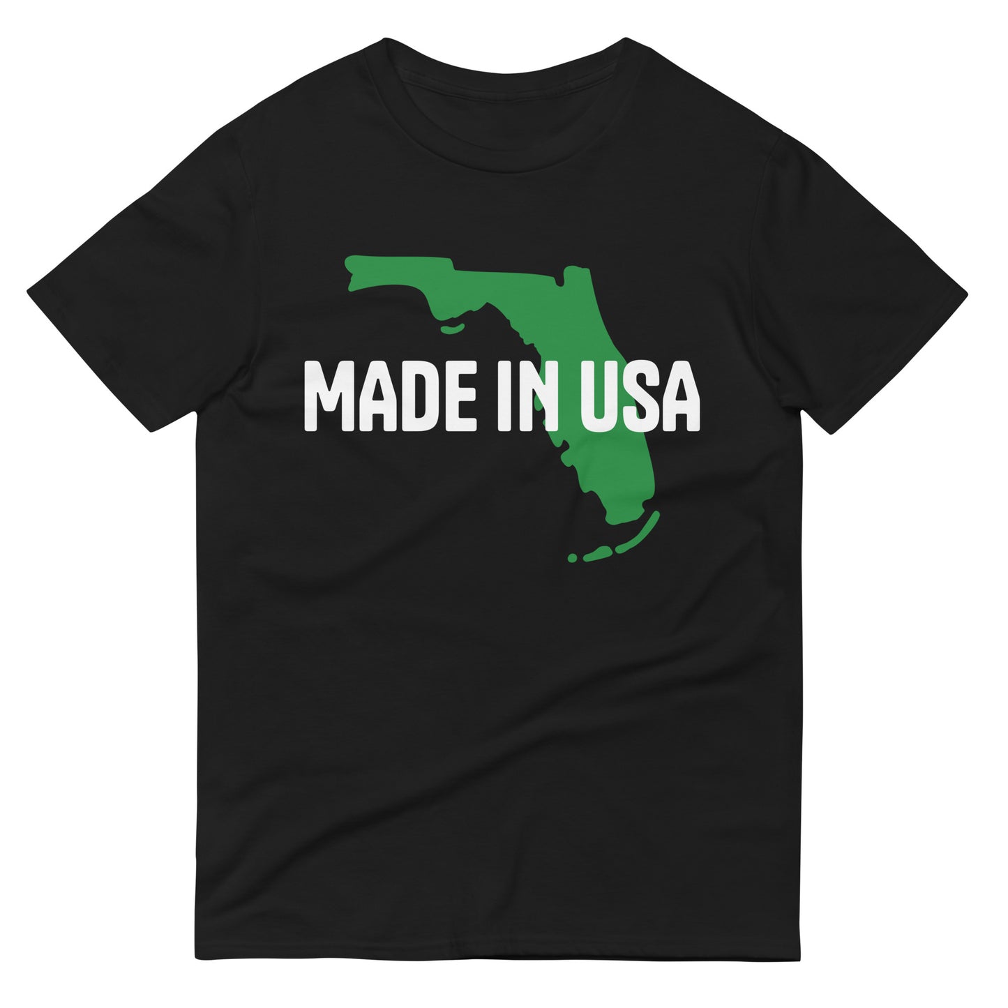 MADE IN USA T-SHIRT W/ FLORIDA MAP - Made in USA Shirt with a Florida Map Premium Lightweight T-Shirt