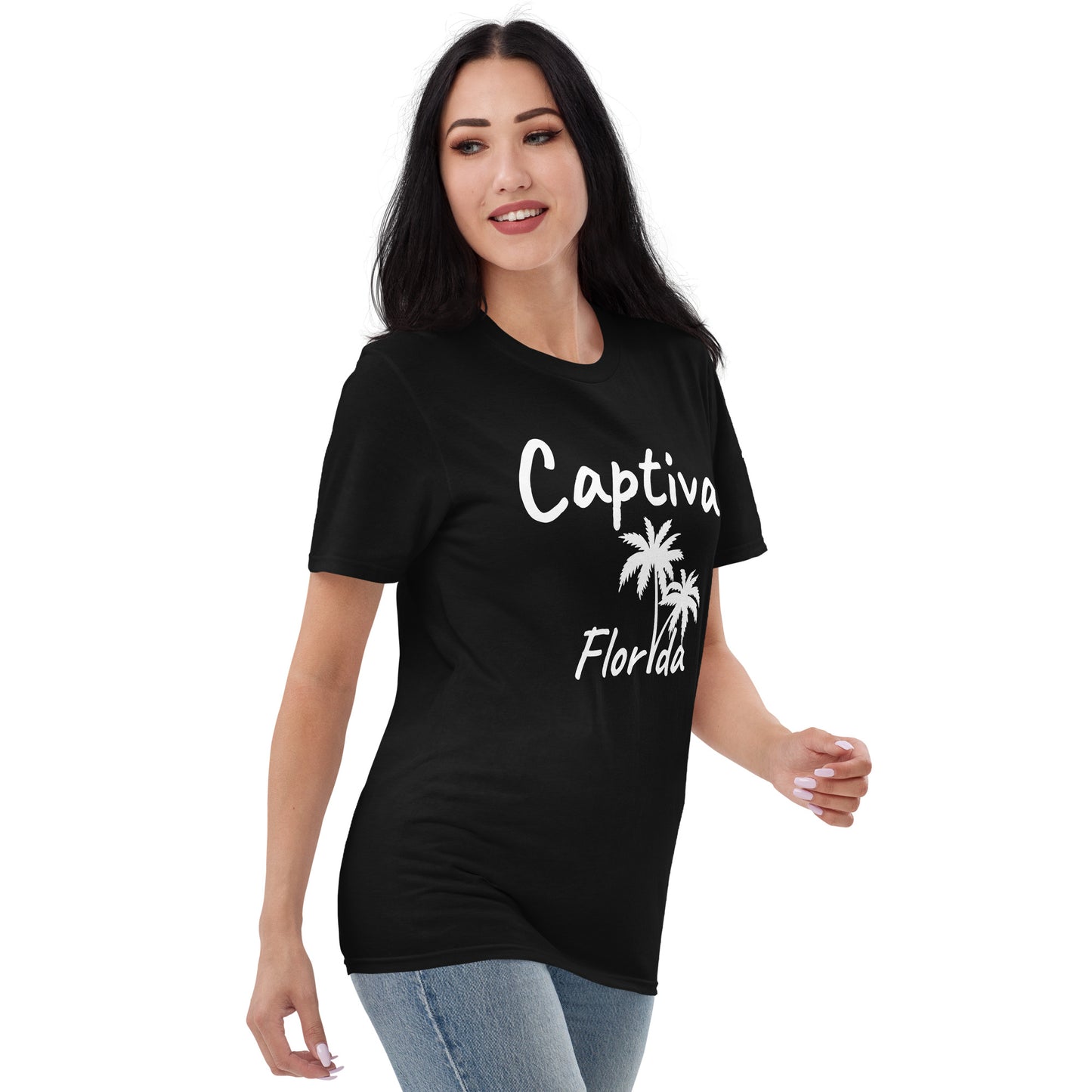 CAPTIVA FLORIDA PALM TREE T-SHIRT AND DOLPHINS - Palm Tree Dolphin Shirt Captiva Florida