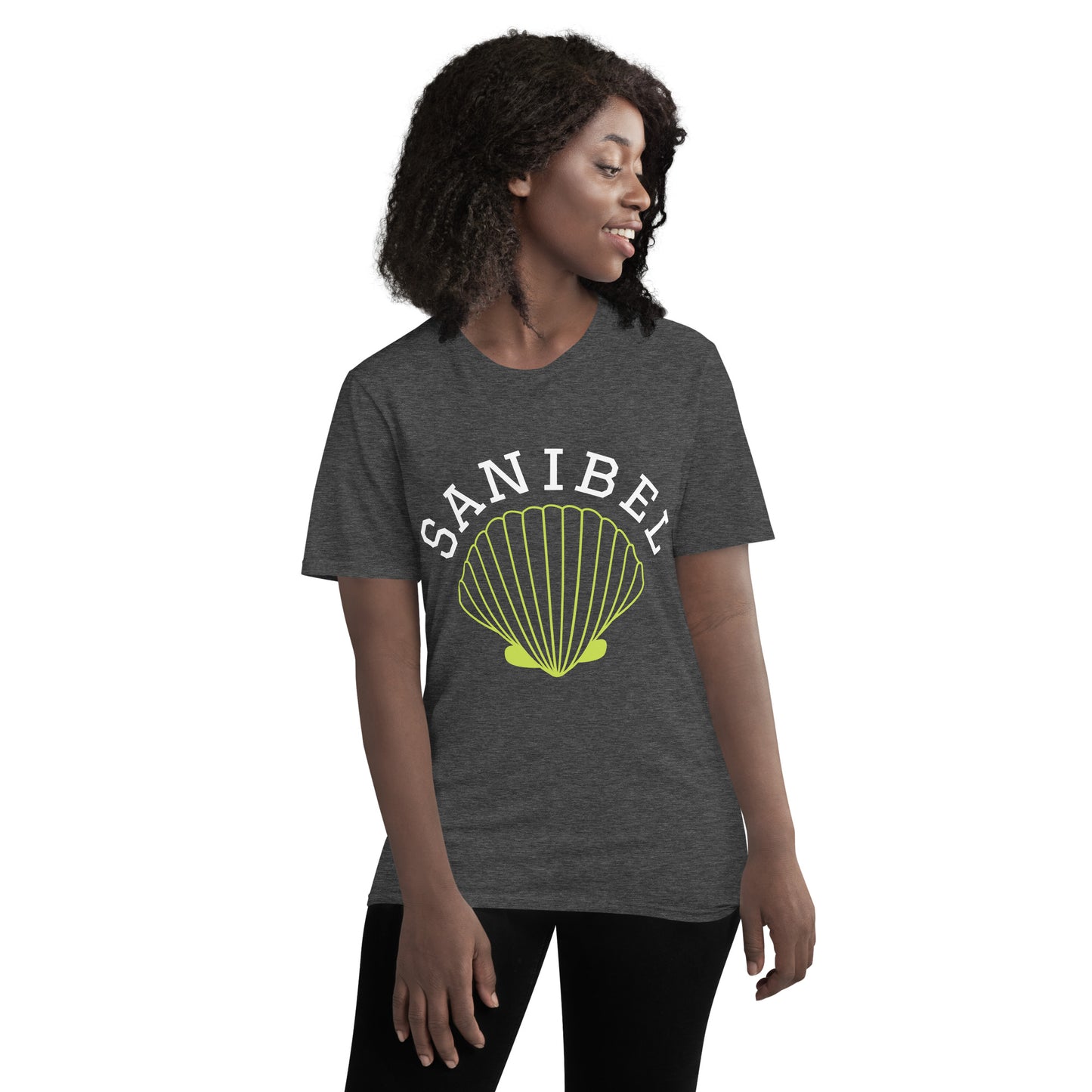 SANIBEL TSHIRT W/ SHELL - Sanibel Island Florida Unisex Lightweight T-Shirt - Gildan 980