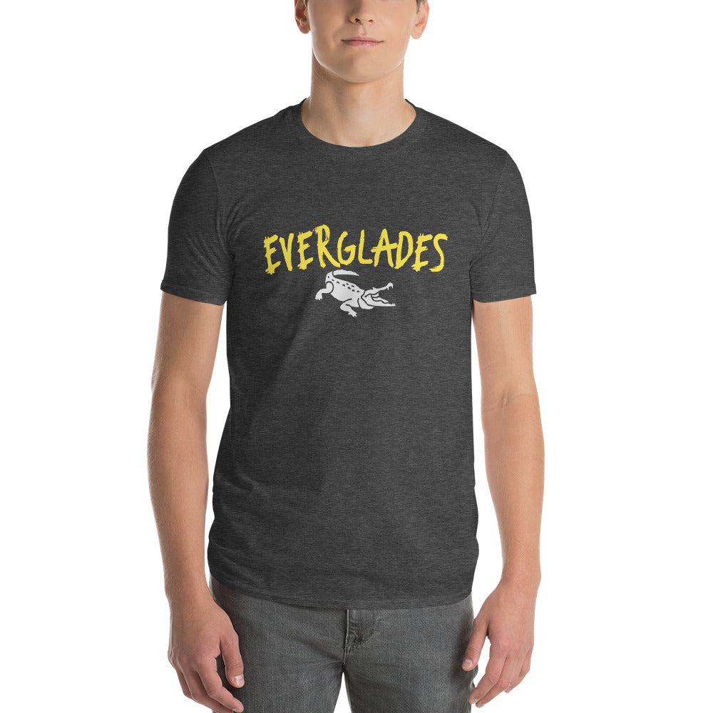 EVERGLADES ALLIGATOR T-SHIRT - Everglades Florida Unisex Lightweight T-Shirt - Gildan 980 V2